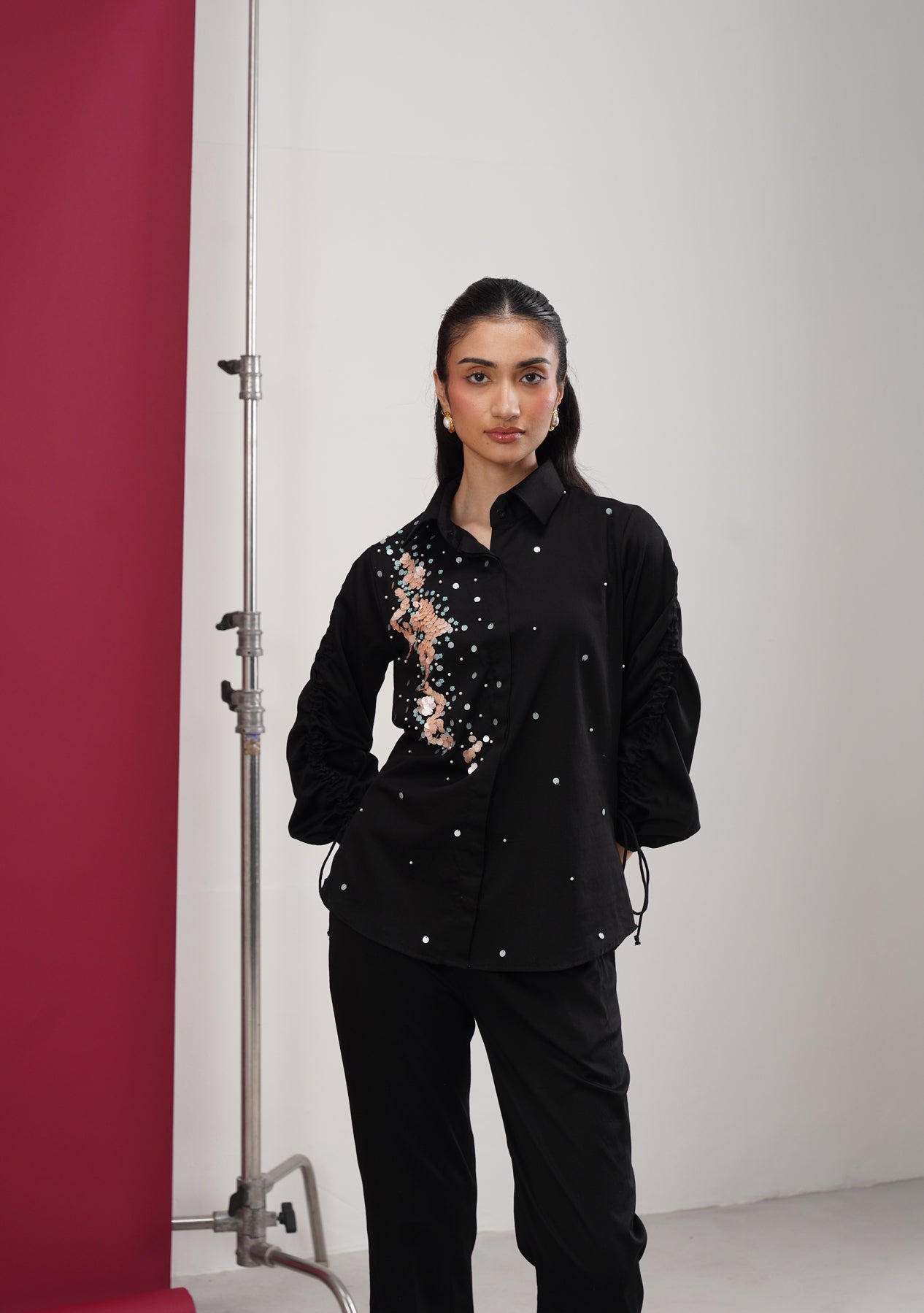 Patra Co-ord Set (Black)