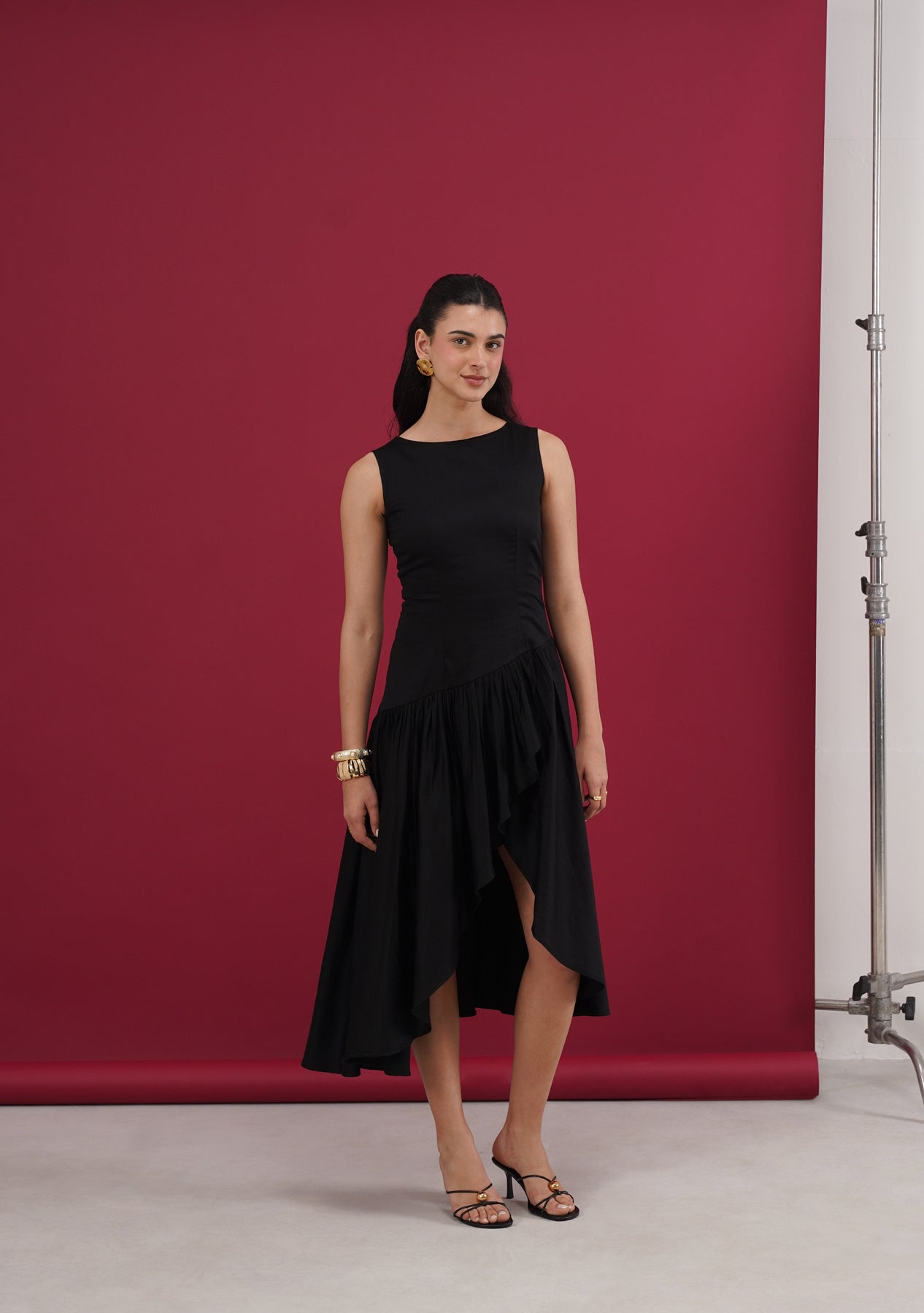 Sylvie Midi Dress (Black)