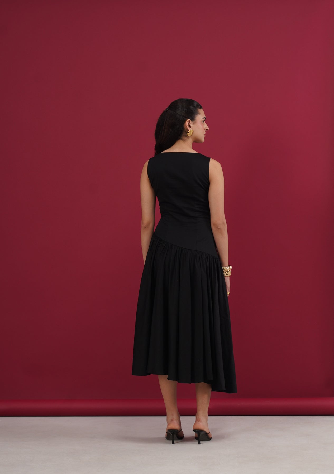 Sylvie Midi Dress (Black)