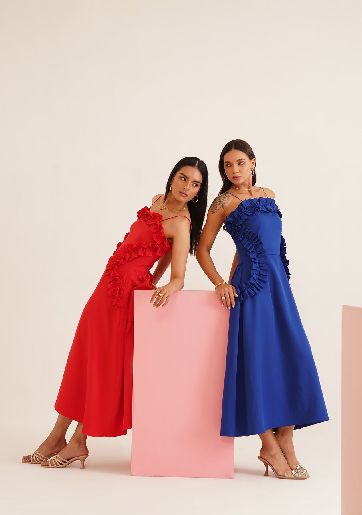Milano Midi Dress (Blue)