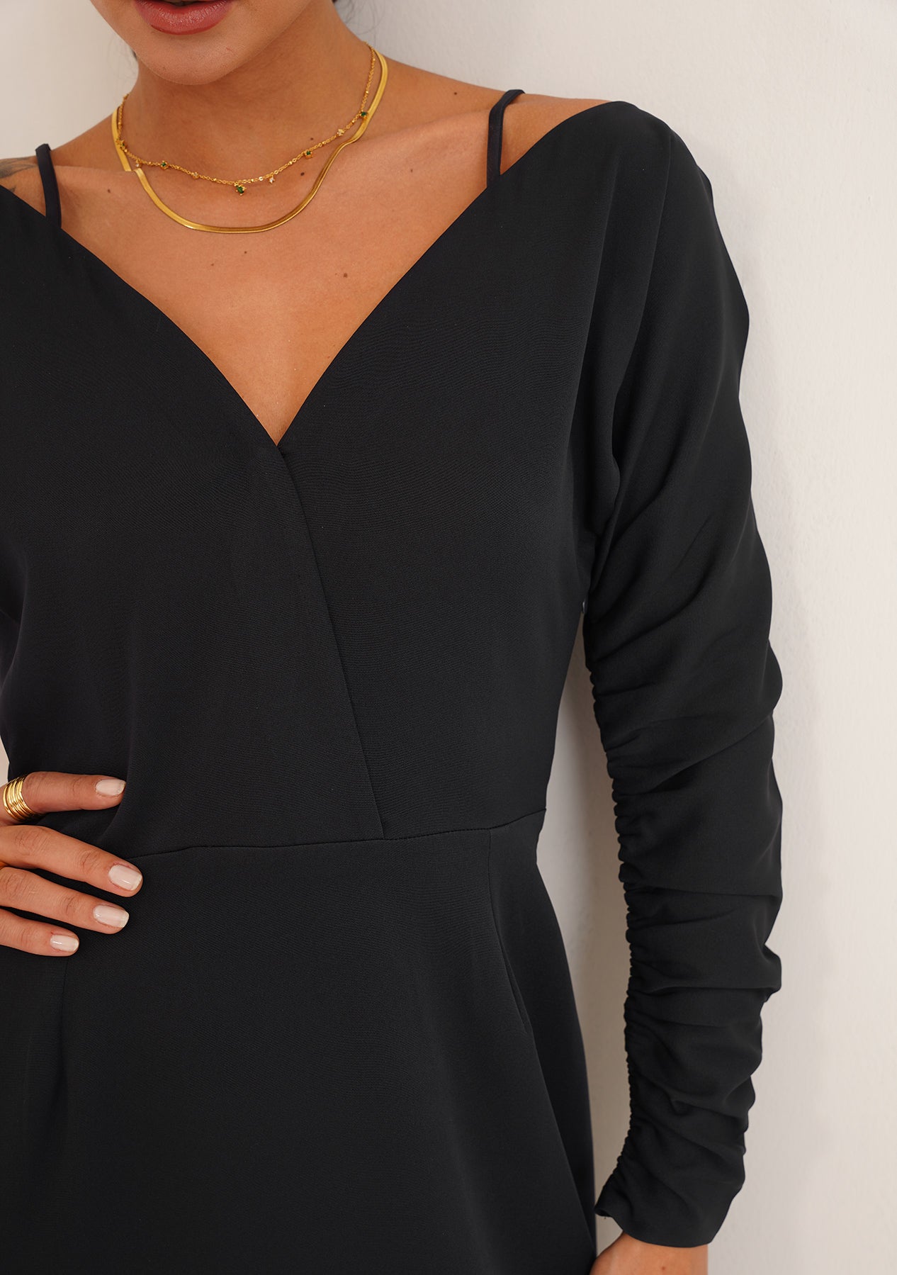 Nelly Midi Dress (Navy)