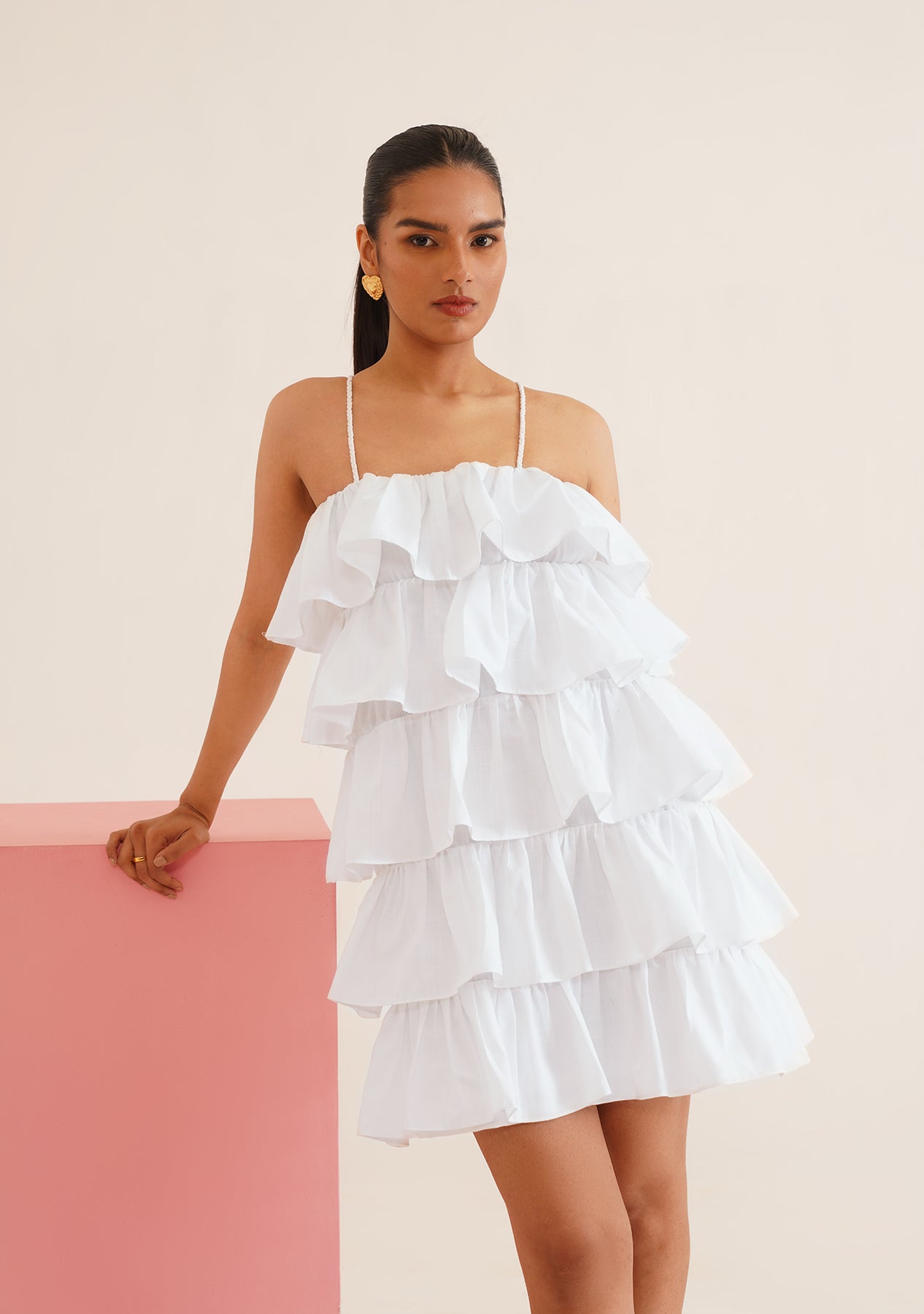 Riya Bedi As Seen in The Miri Dress (White)