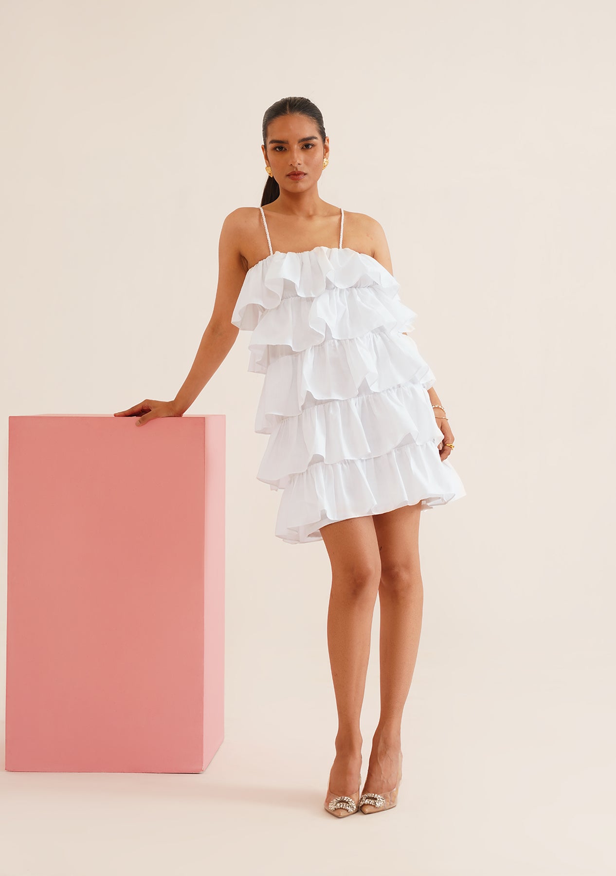 Riya Bedi As Seen in The Miri Dress (White)