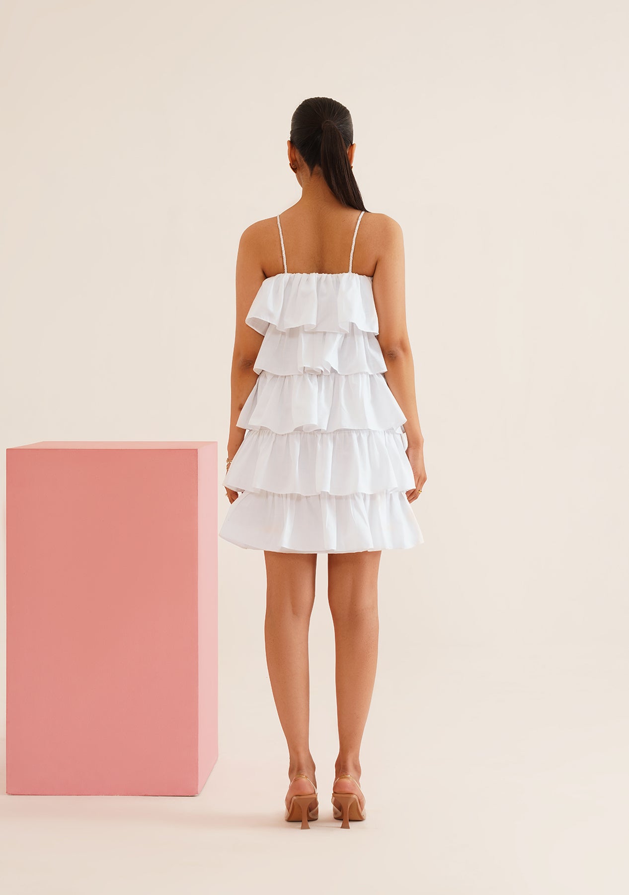 Riya Bedi As Seen in The Miri Dress (White)