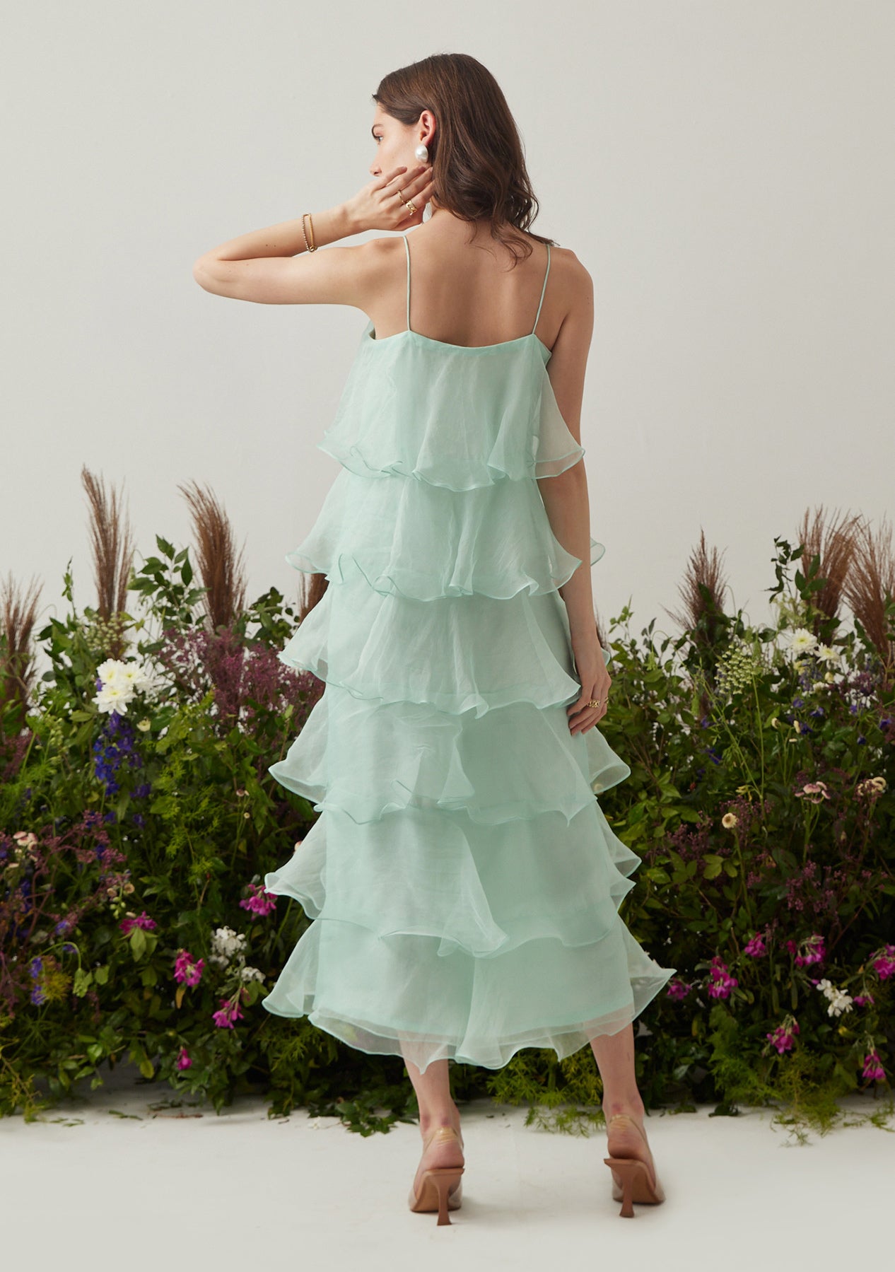 Sadhvi As seen in our Felicia Dress (Mint)