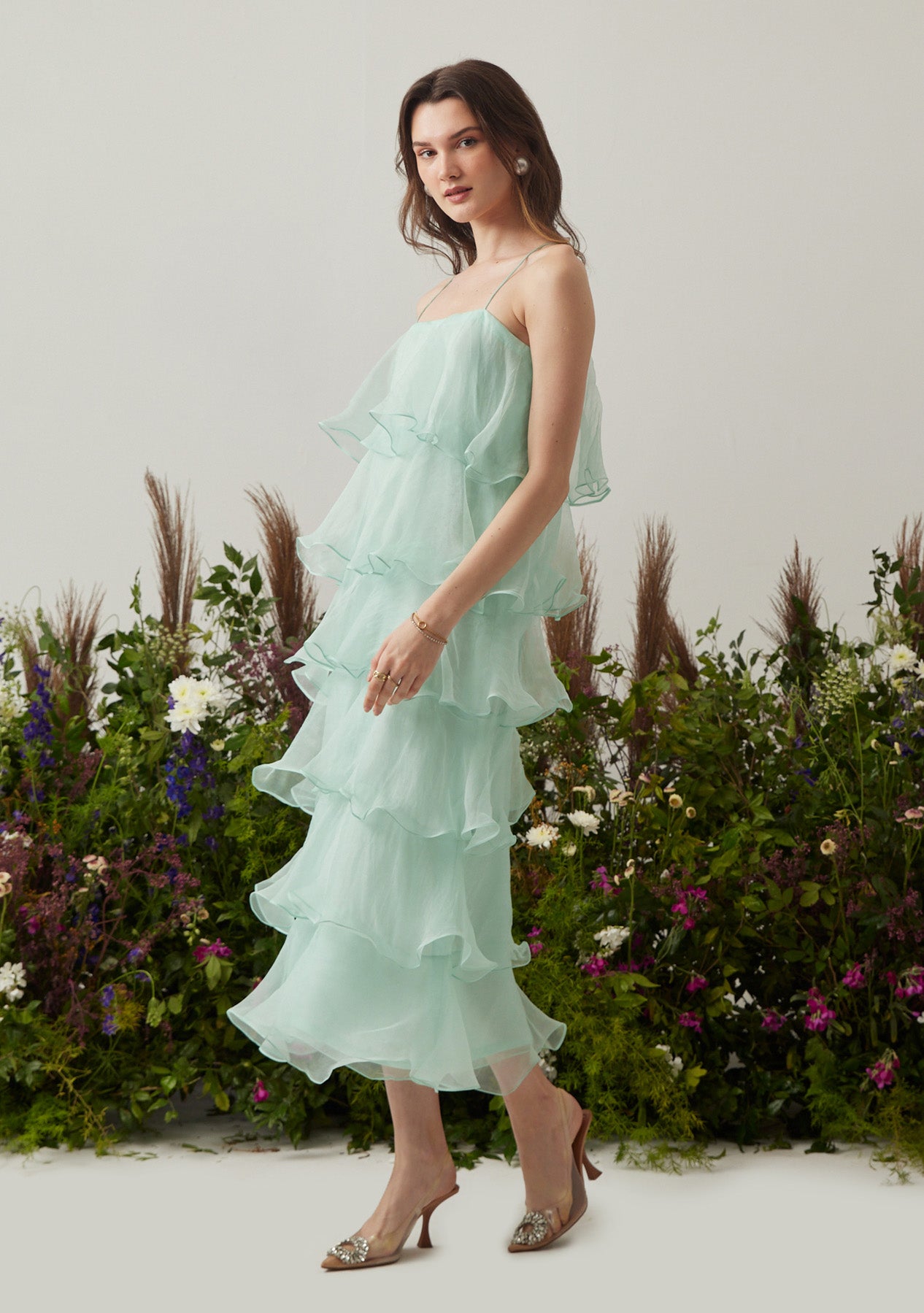 Sadhvi As seen in our Felicia Dress (Mint)