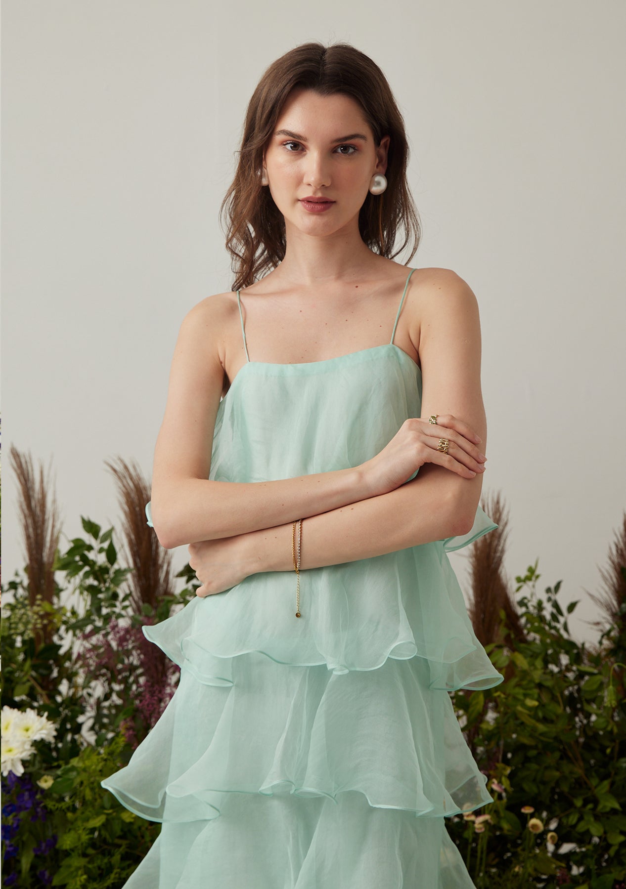 Sadhvi As seen in our Felicia Dress (Mint)