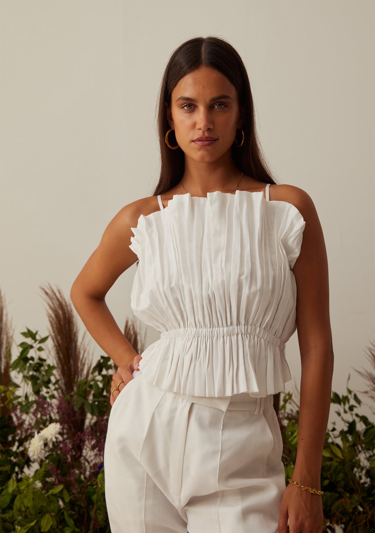 Floof Top (White) as seen on Arushi