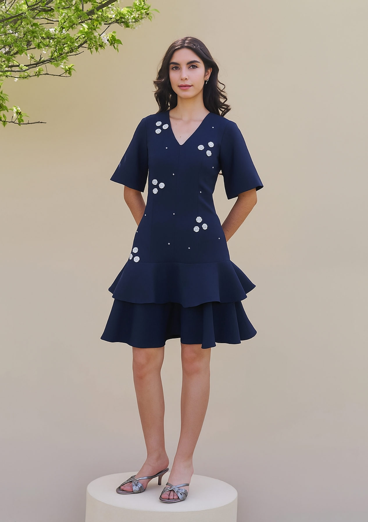 Trinity Dress (Navy)