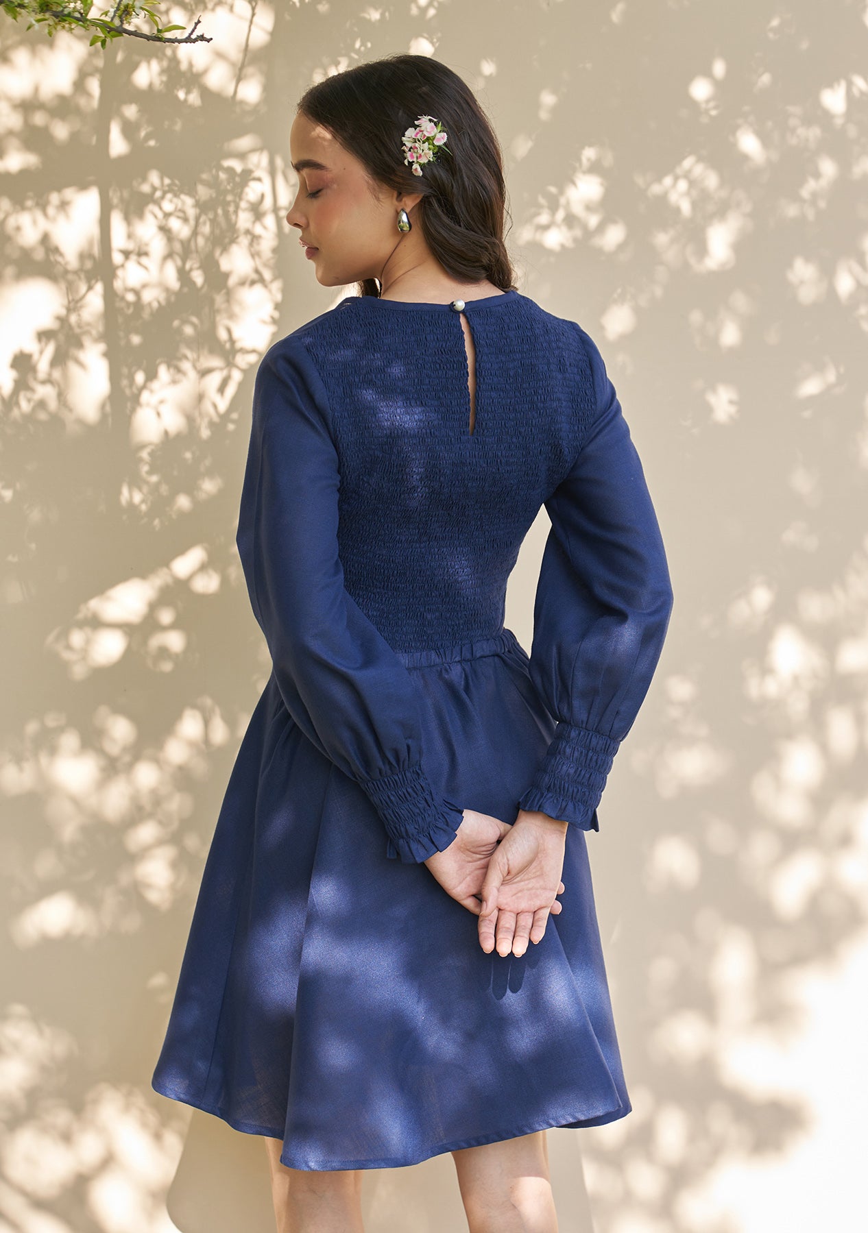 Cleo Cutout Mini Dress (Navy Blue)