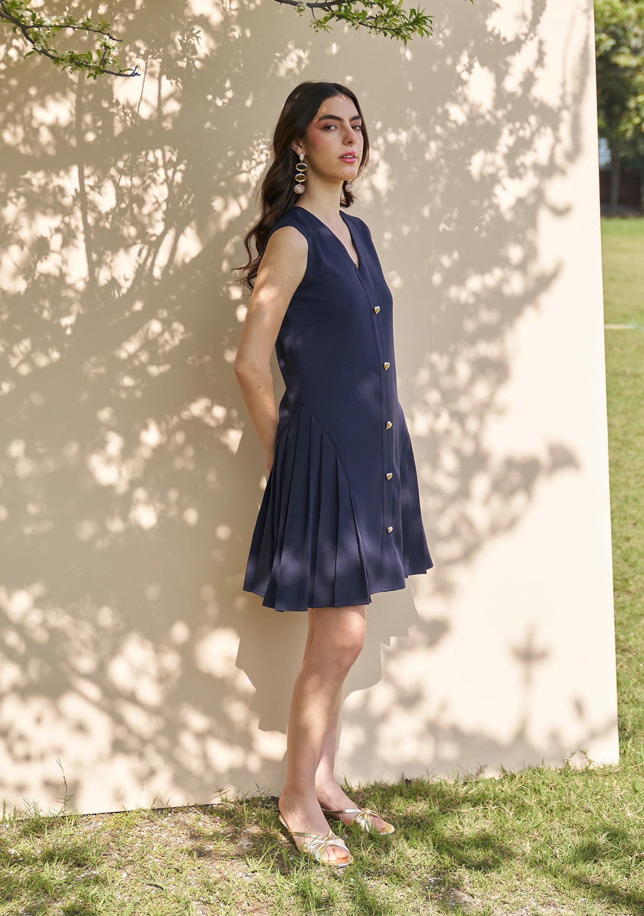 Celine Dress (Navy)