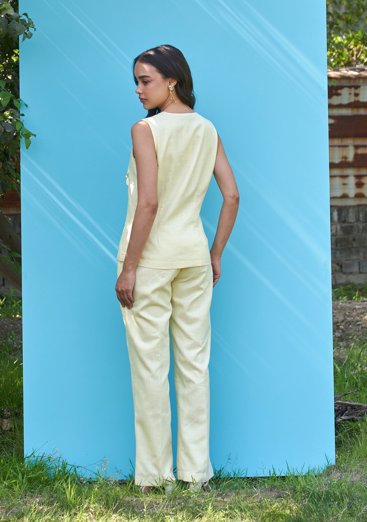 Daisy Co-ord Set (Butter Yellow) As Seen On Meghna Pahwa