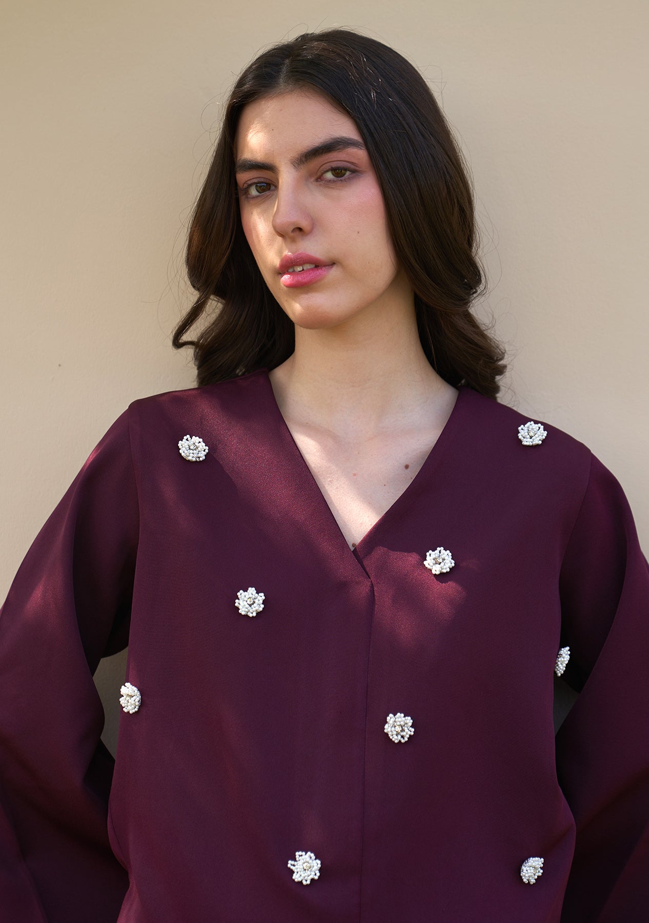 Greta Top (Burgundy)