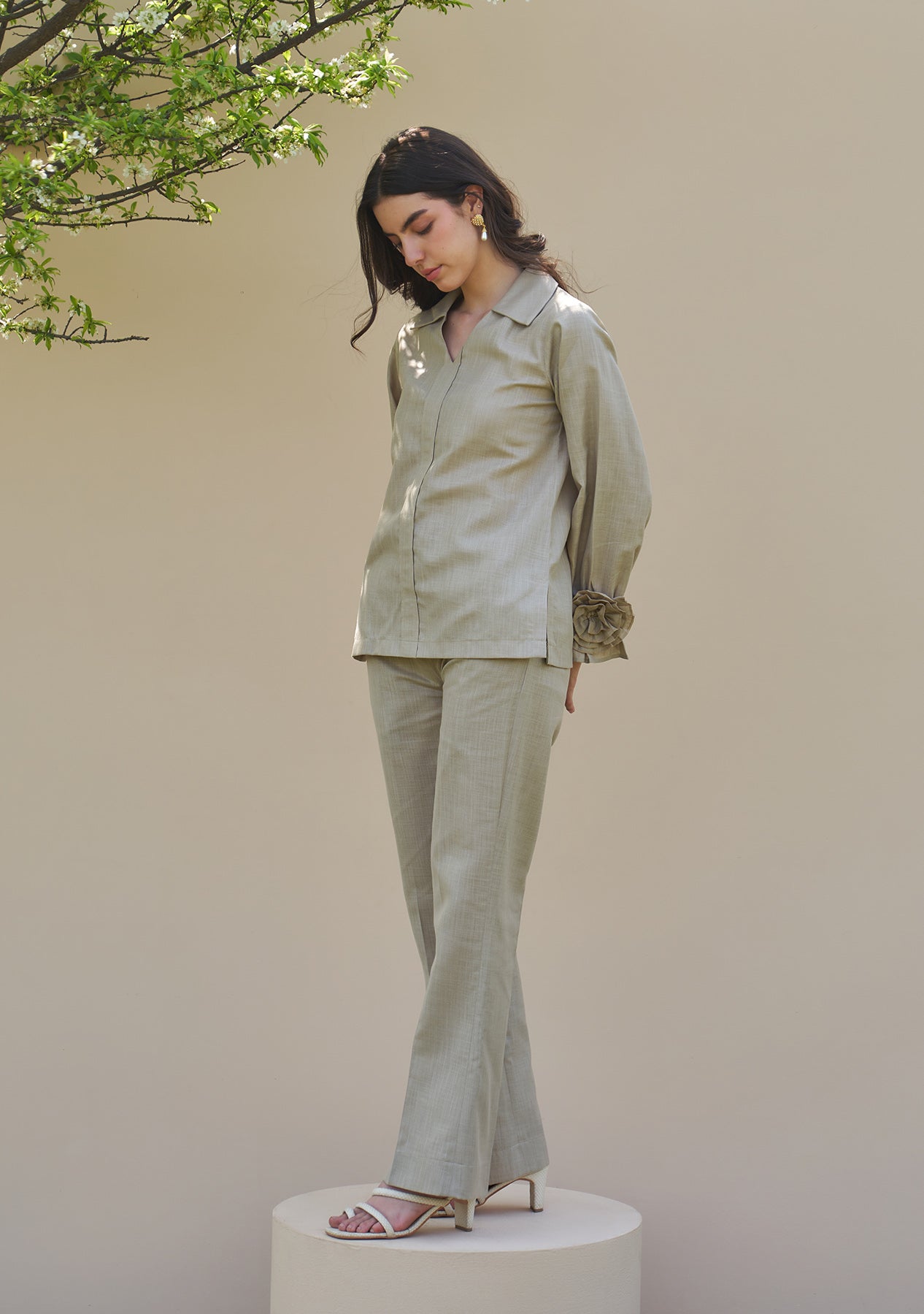 Camellia Co-ord Set (Beige)