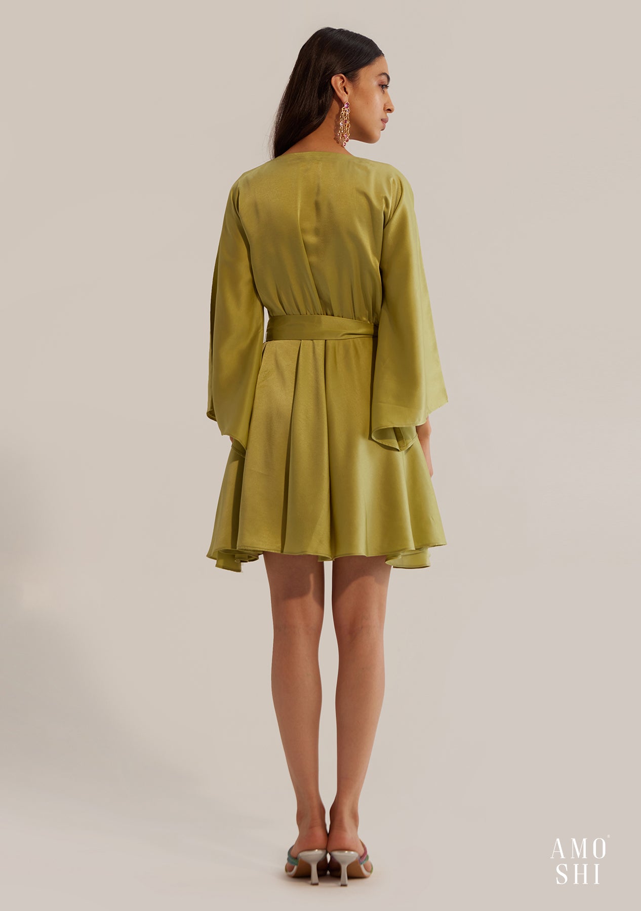 Angie Mini Dress (Pear Green)
