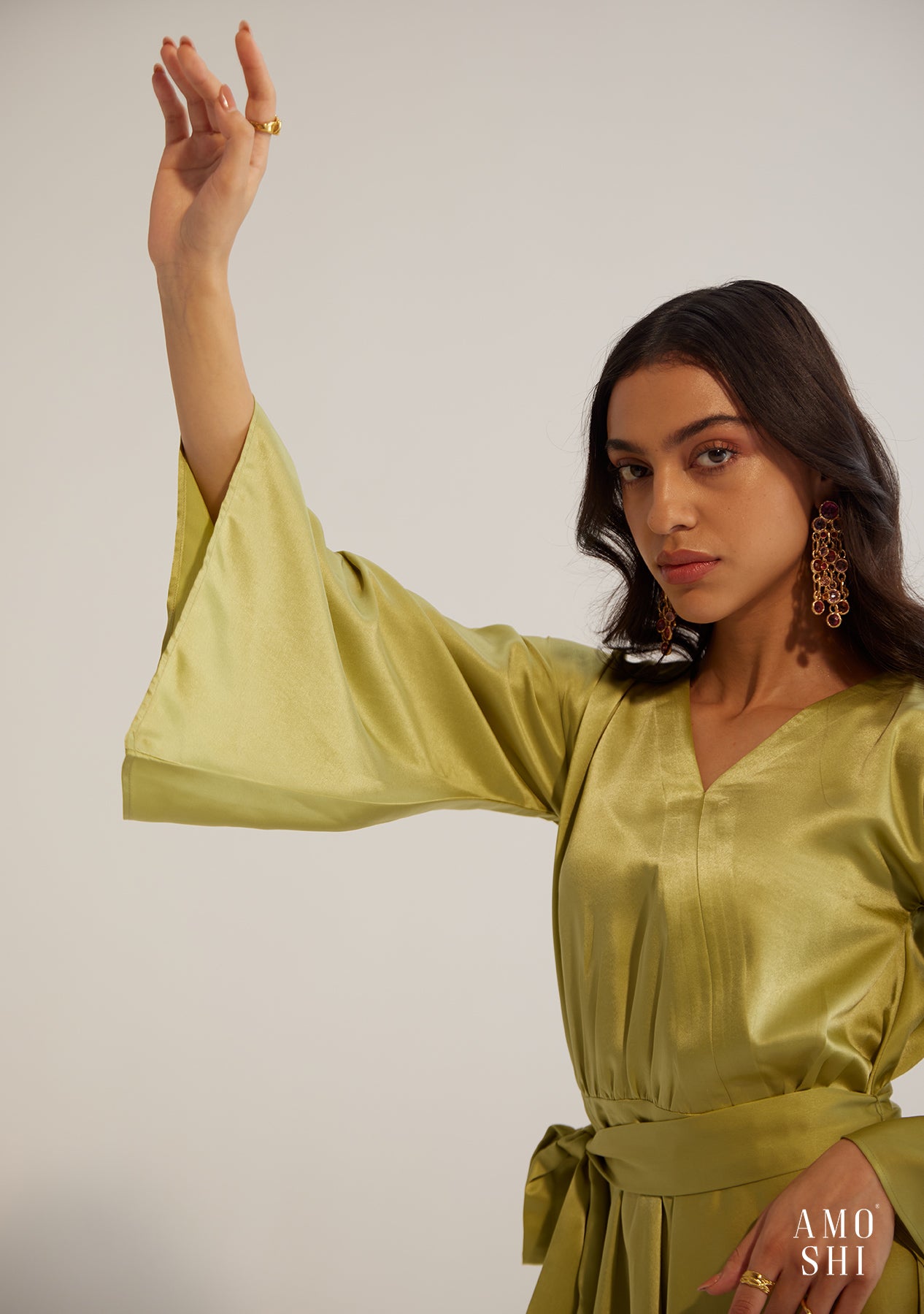 Angie Mini Dress (Pear Green)