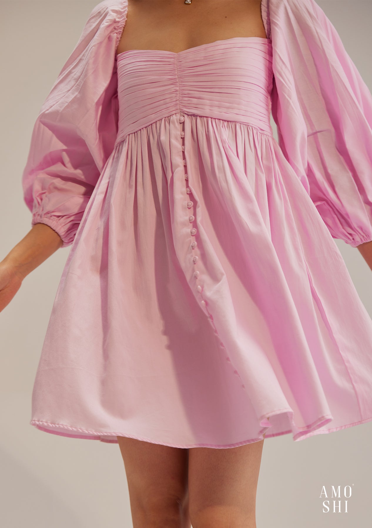 Bea Mini Dress (Pink)