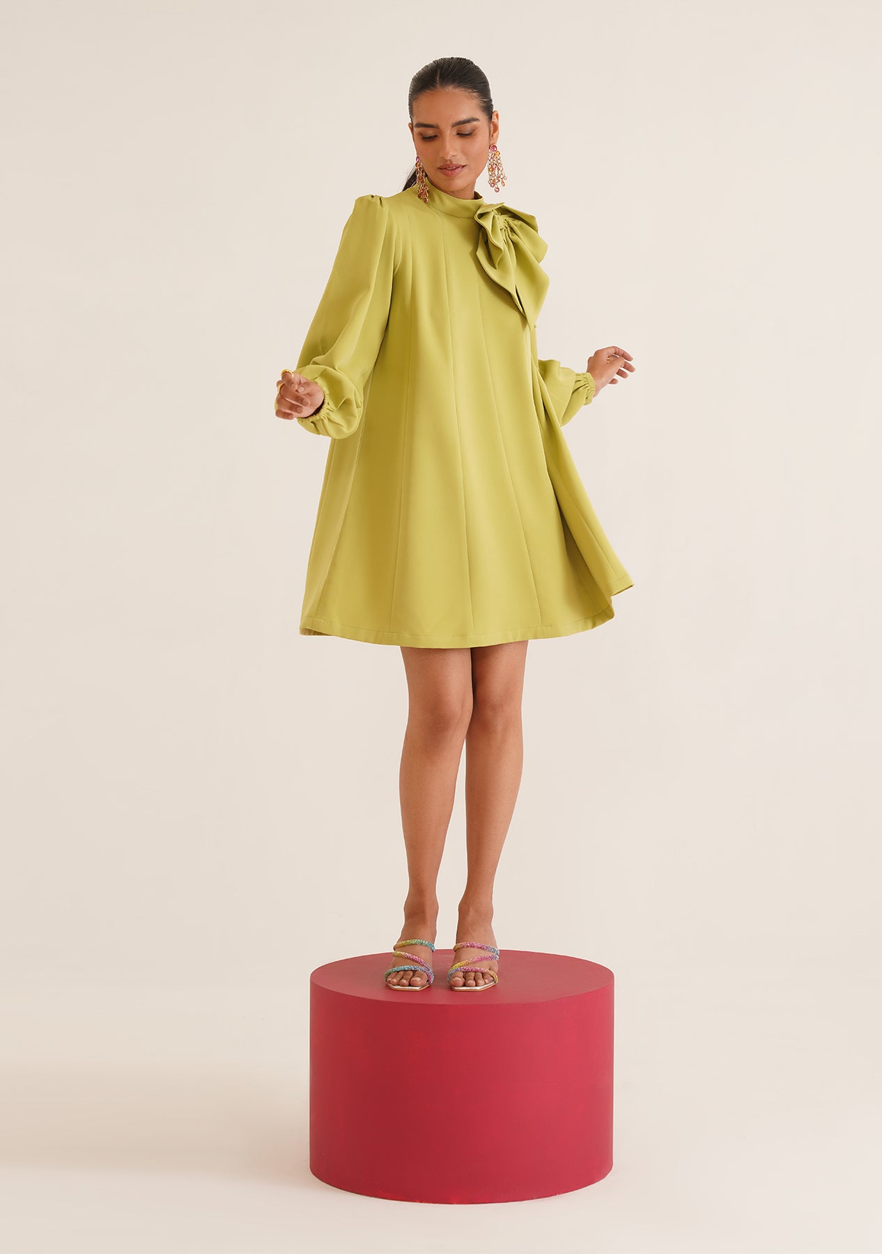 Belle Dress (Cyber Green)