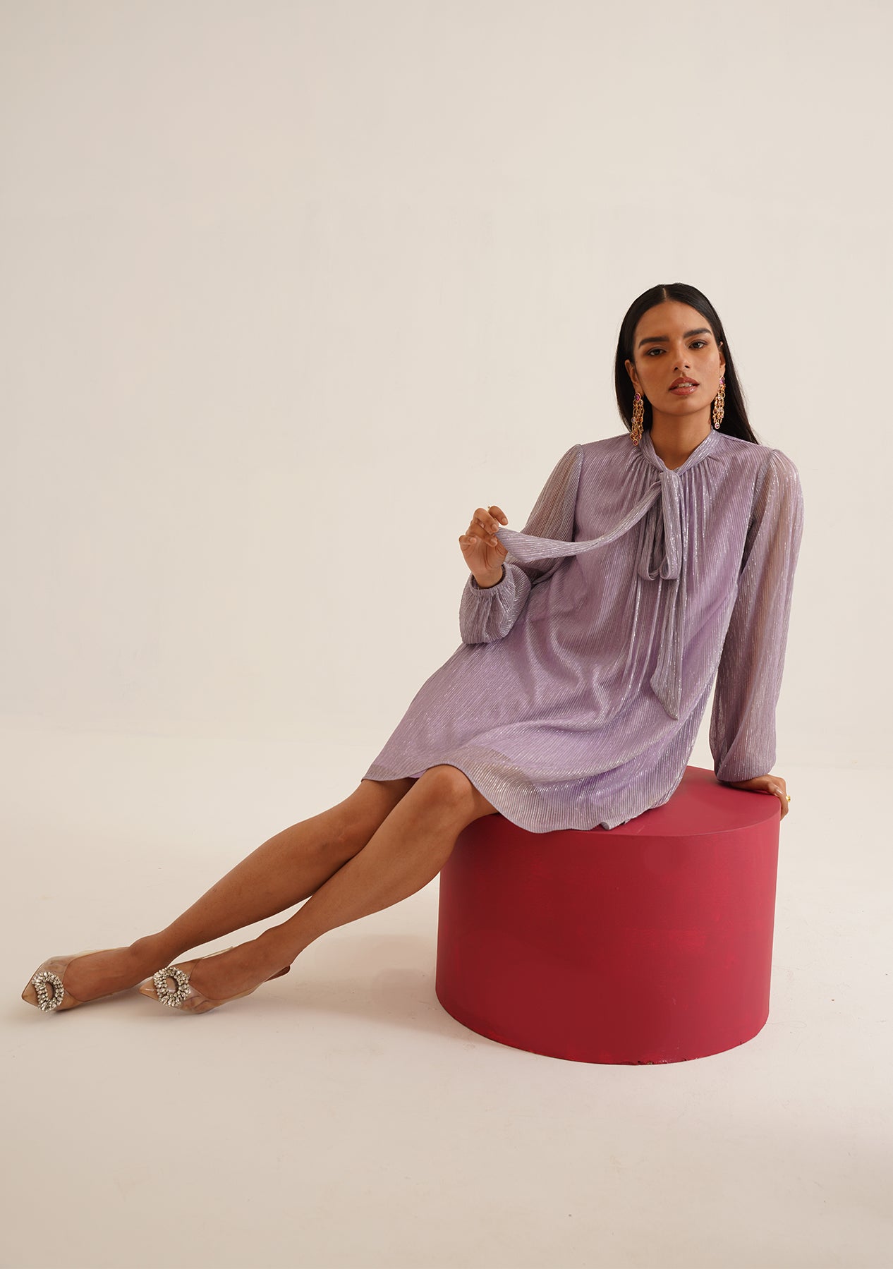 Blair Dress (Lilac Shimmer)