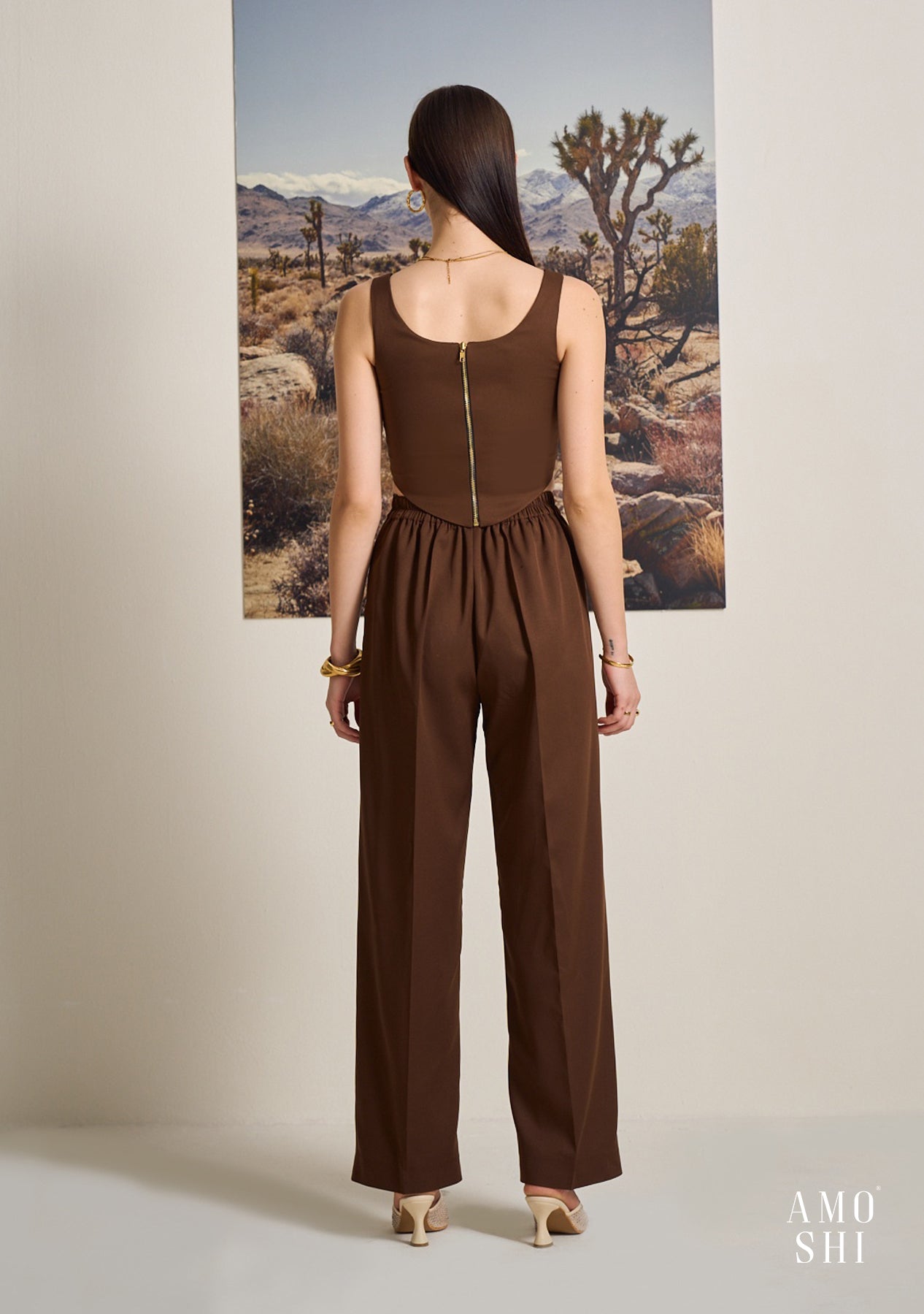 Cory Co-ord Set (Brown)