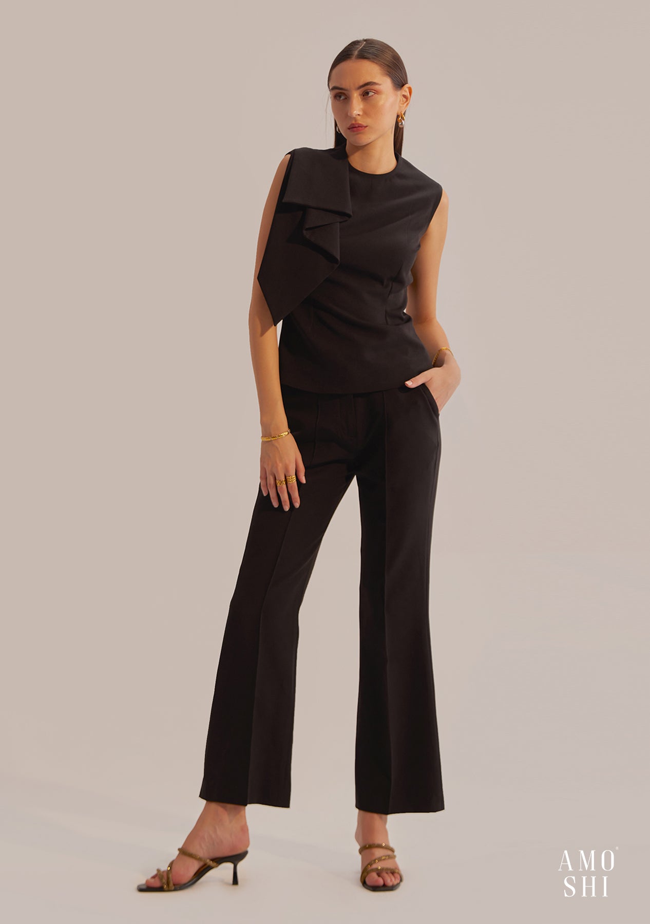 Daphne Co-ord Set (Black)