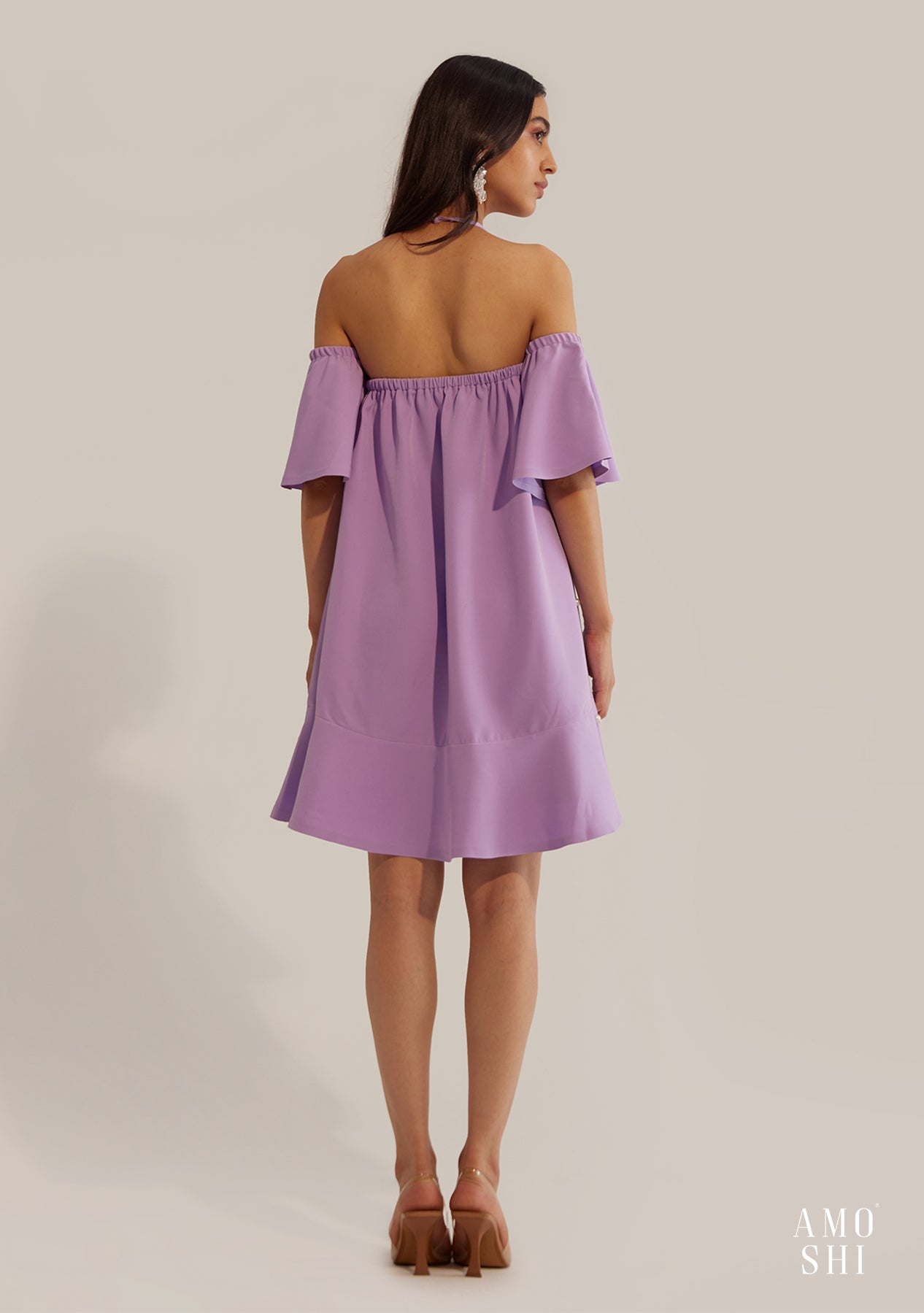 Dottie Dress with Detachable Sleeves (Lilac)
