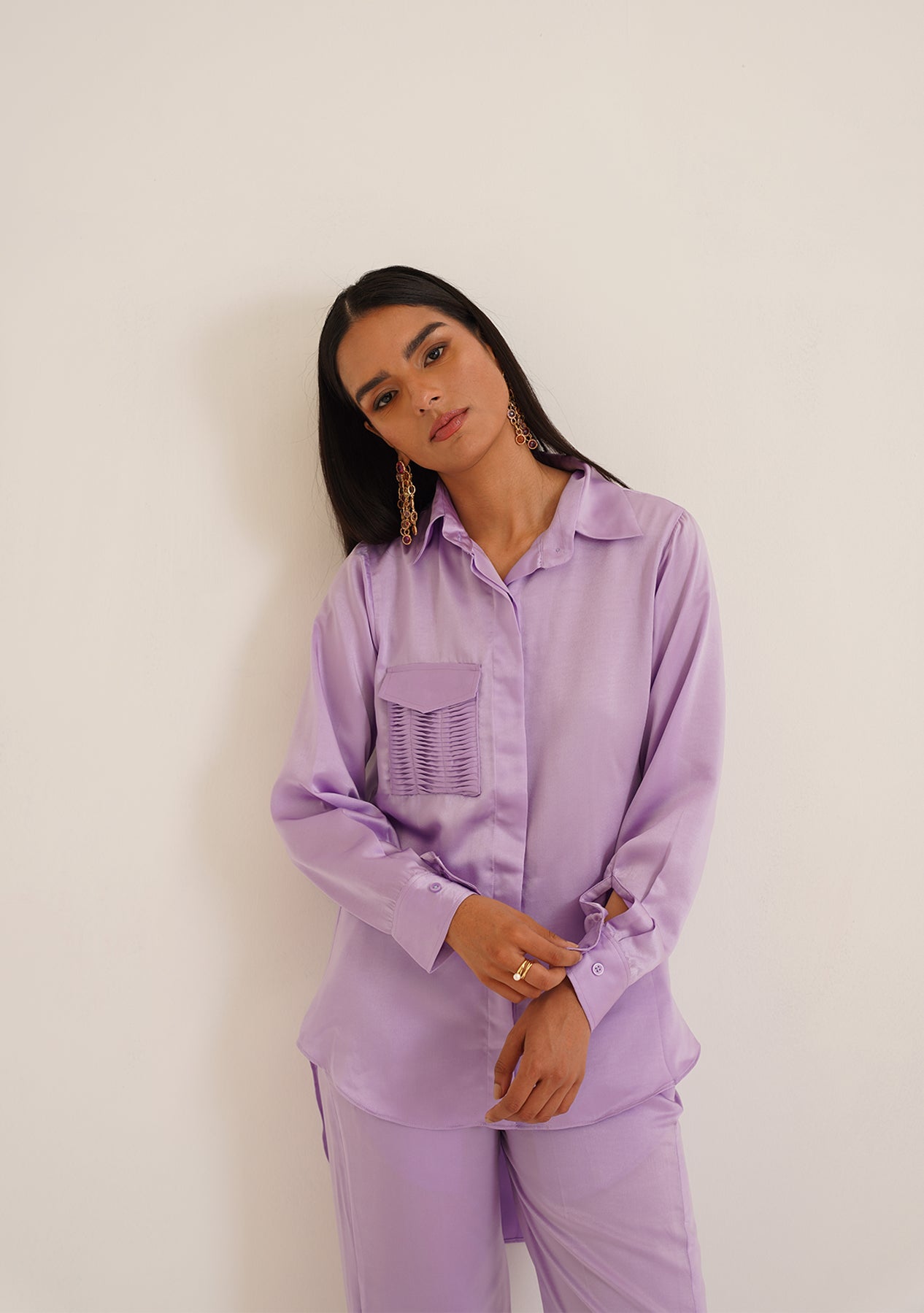Elise Co-ord Set (Lilac)