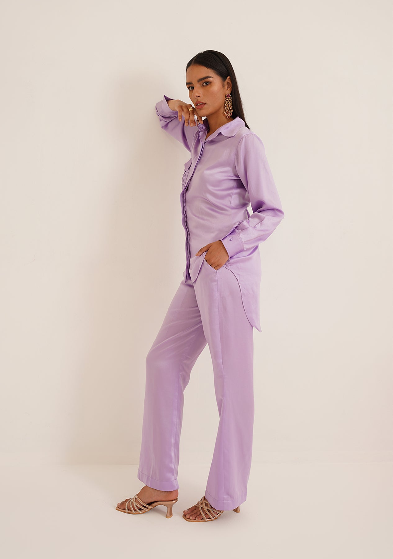 Elise Co-ord Set (Lilac)