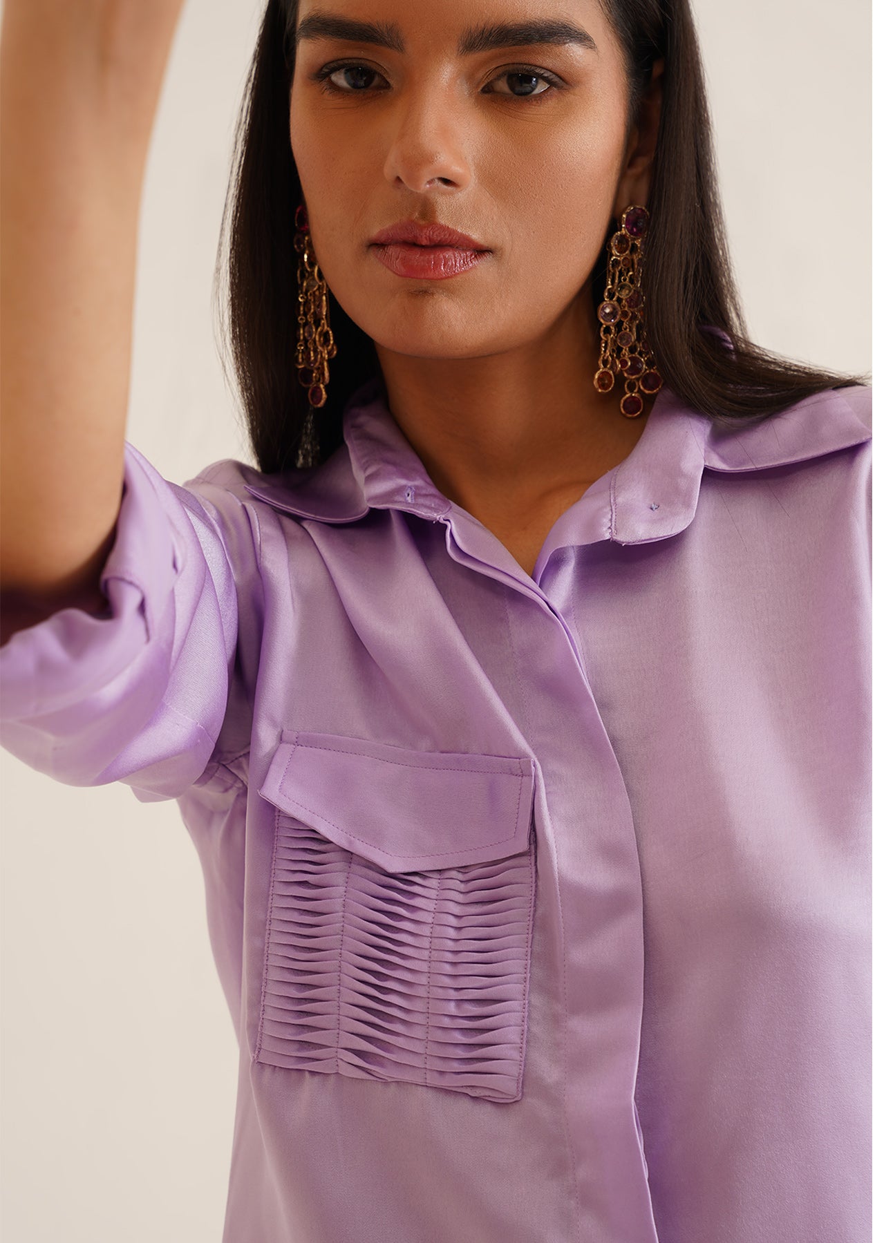 Elise Co-ord Set (Lilac)