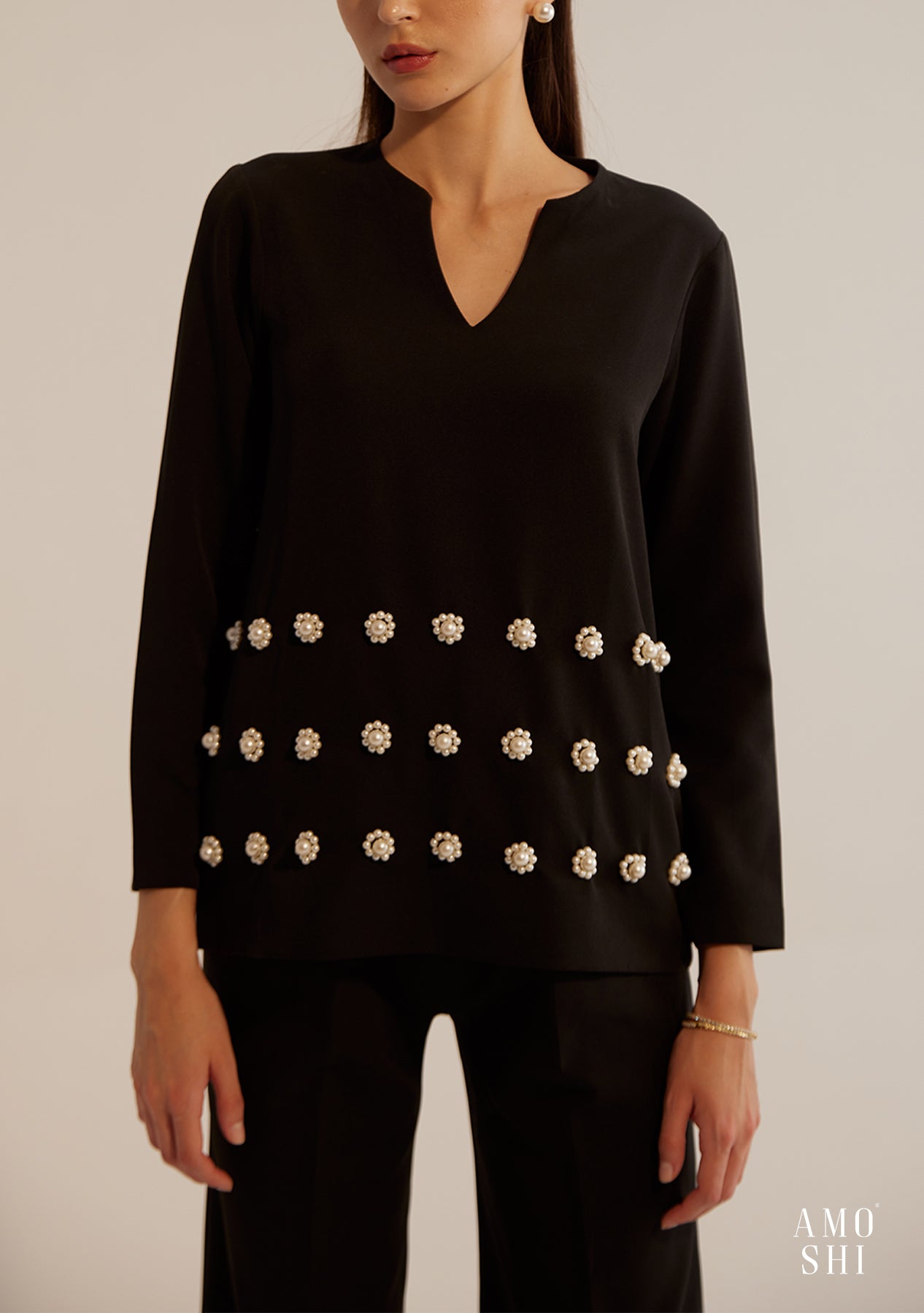 Fleur Co-ord Set (Black)