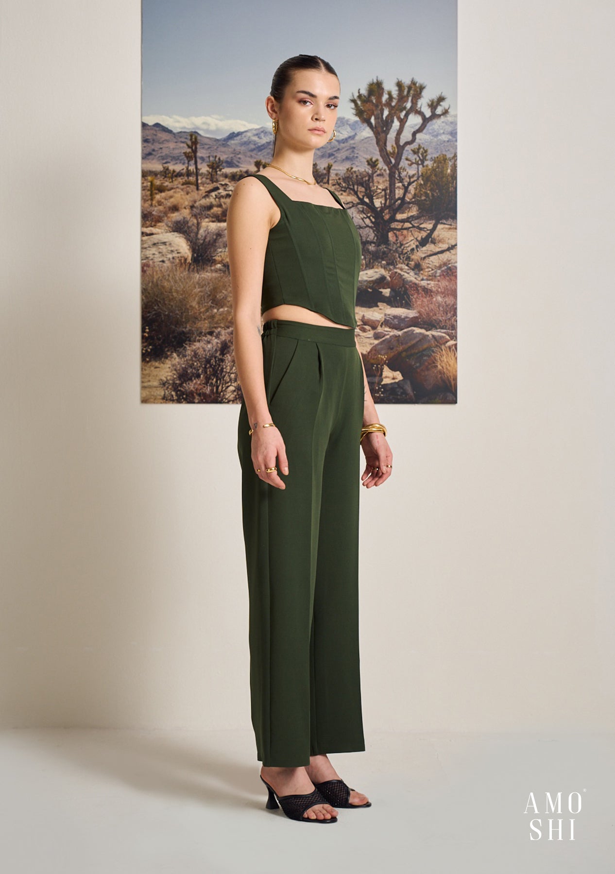 Cory Corset Top (Olive)