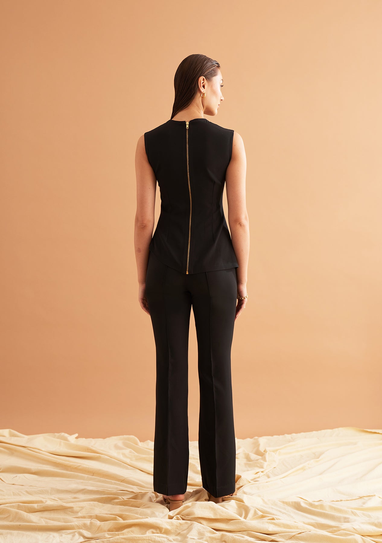 Hayley Co-ord Set (Black) as seen on Aashi Wadhwa