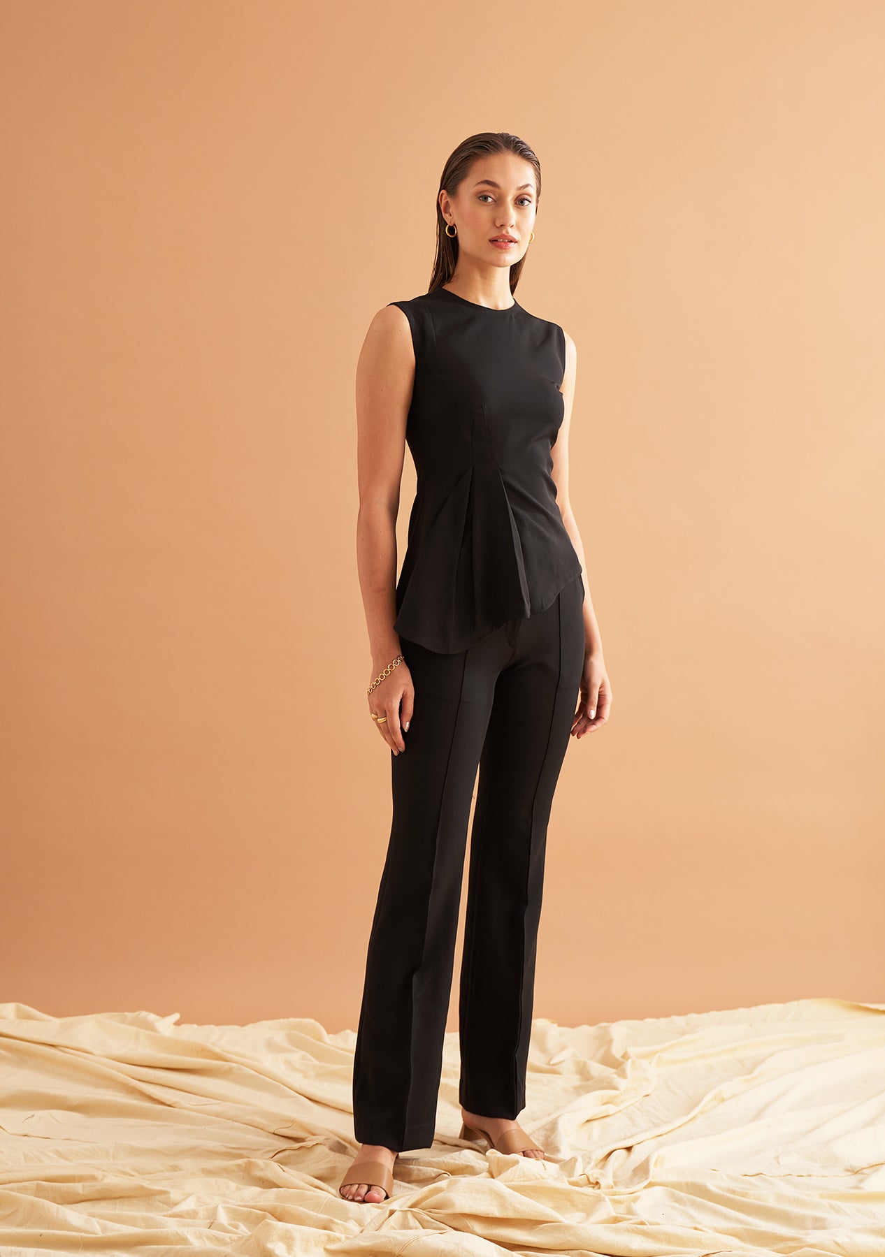 Hayley Co-ord Set (Black) as seen on Aashi Wadhwa