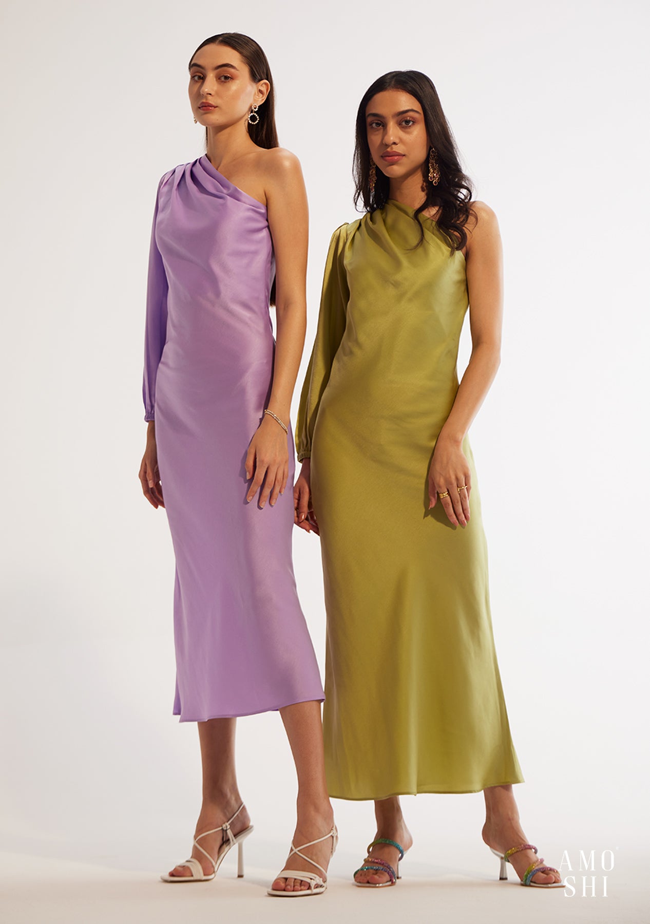 Jolie Midi Dress (Pear Green)