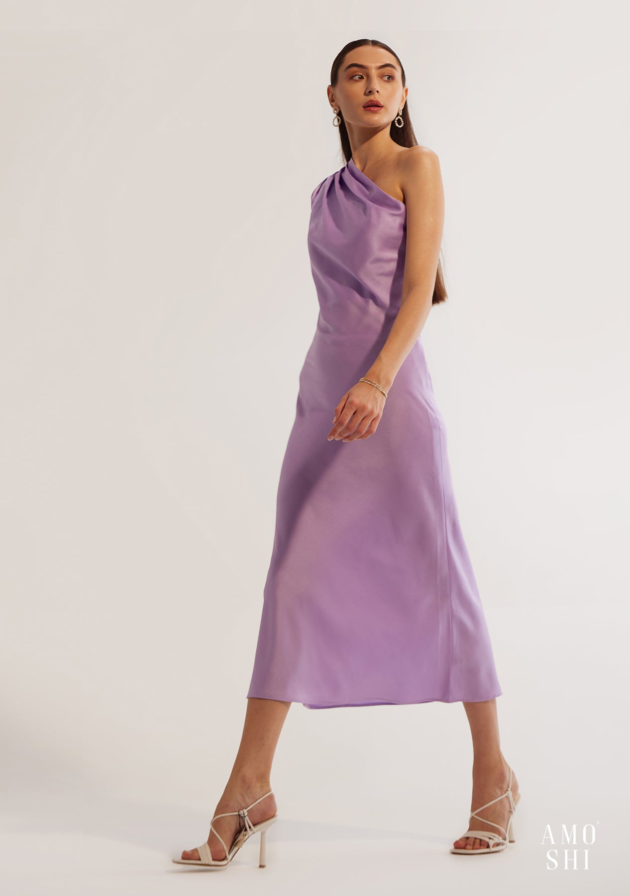 Jolie Midi Dress (Lilac)
