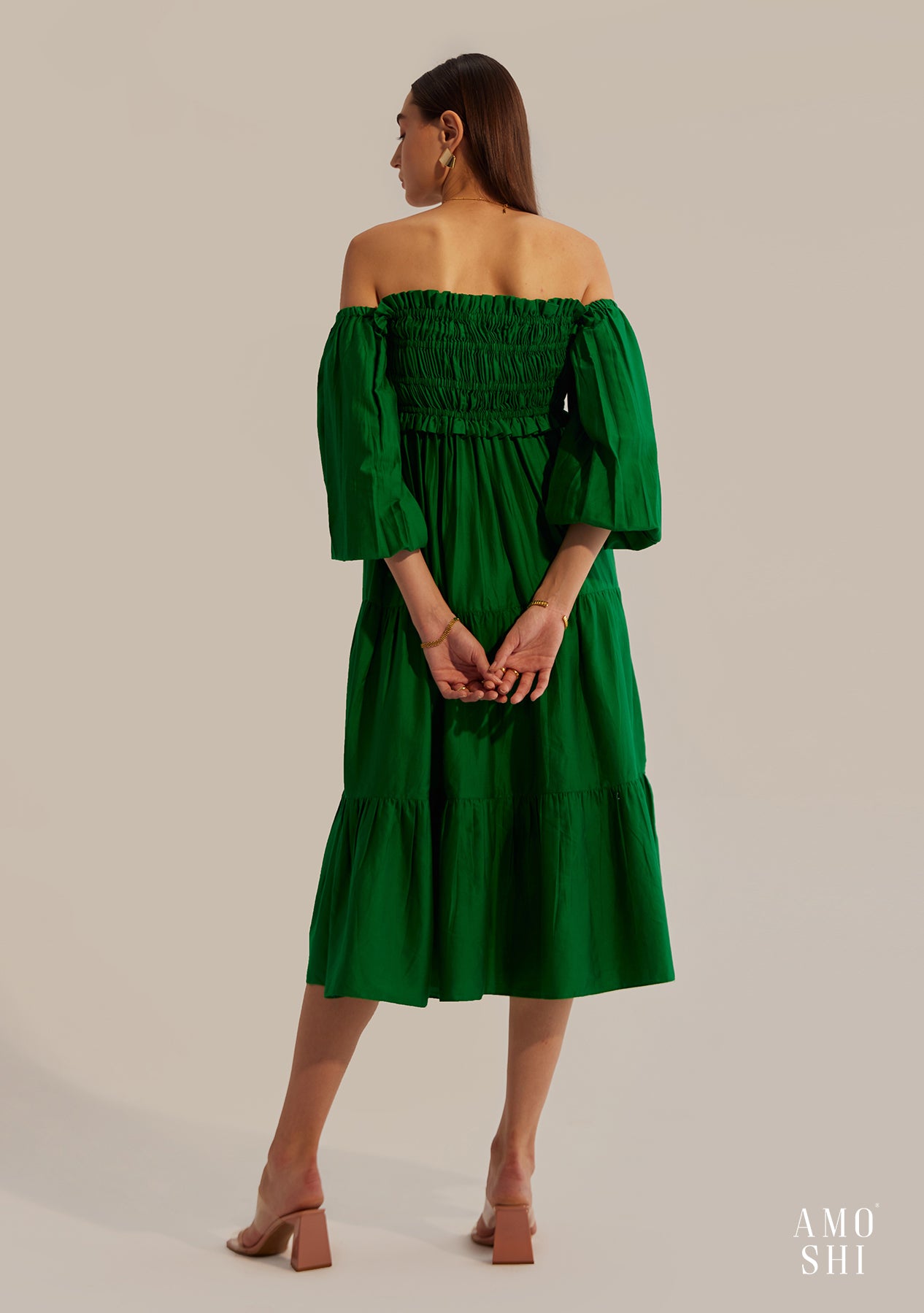 Sanjogta Chawla As seen in our Love Midi Dress (Green)