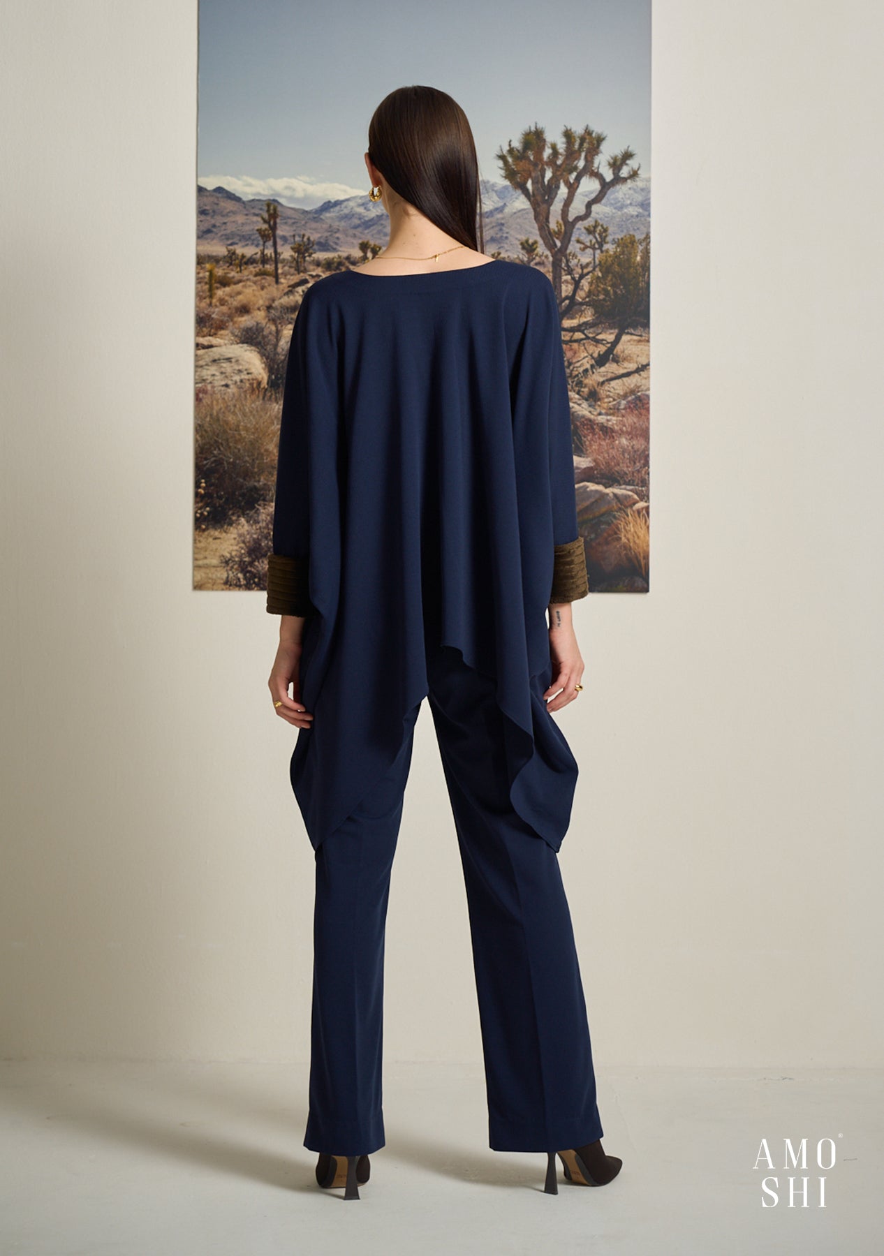 Kefi Fur Co-ord Set (Navy)