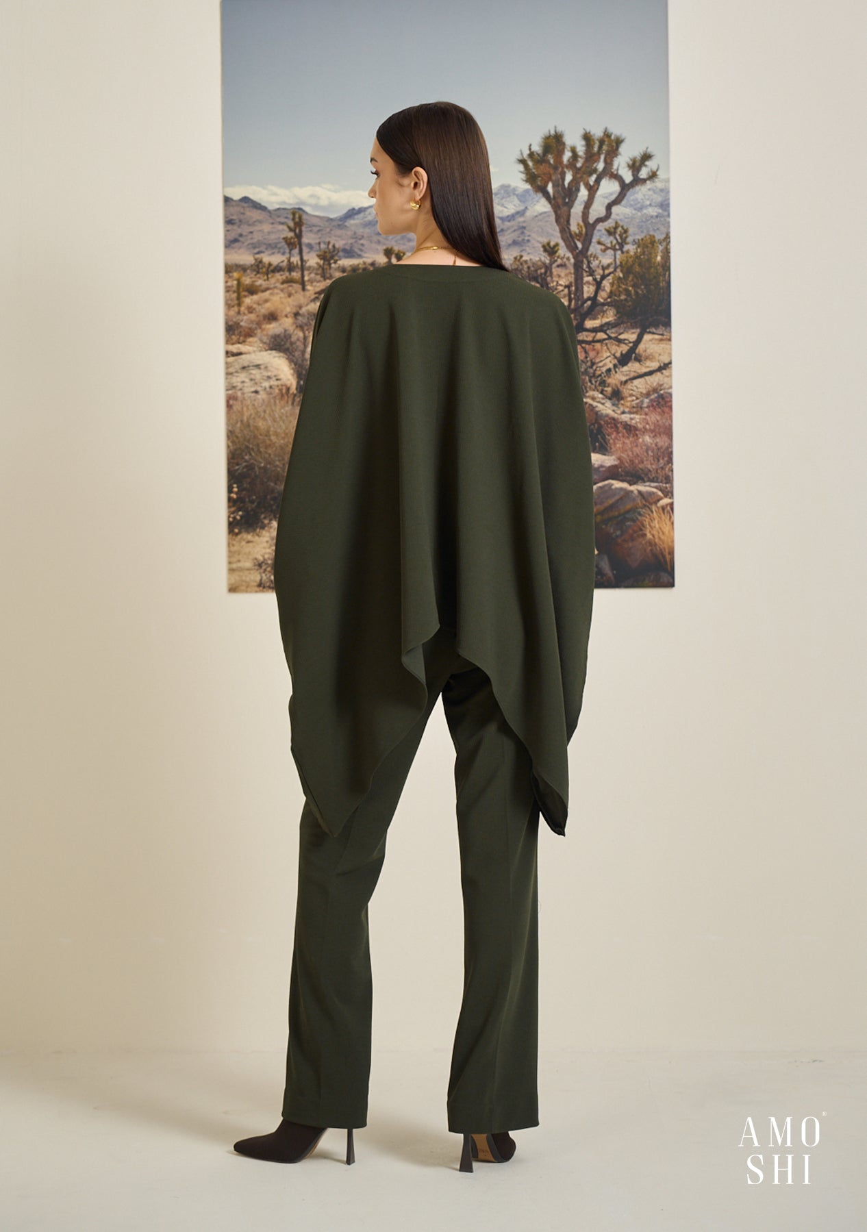 Kefi Fur Co-ord Set (Olive)