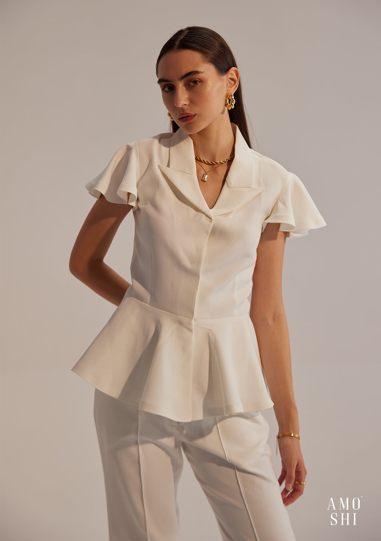 Paola Co-ord Set (White)