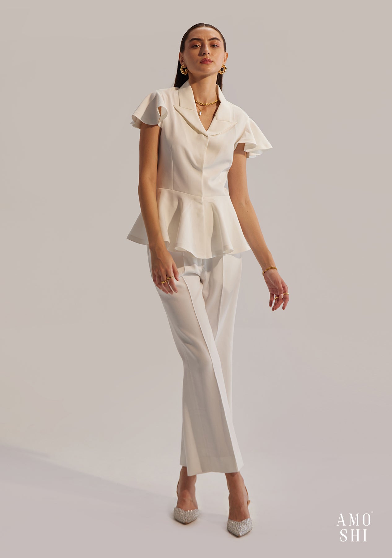 Paola Co-ord Set (White)