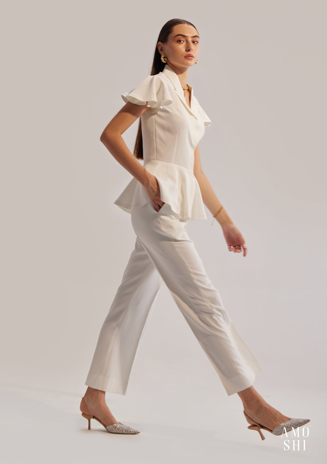 Paola Co-ord Set (White)