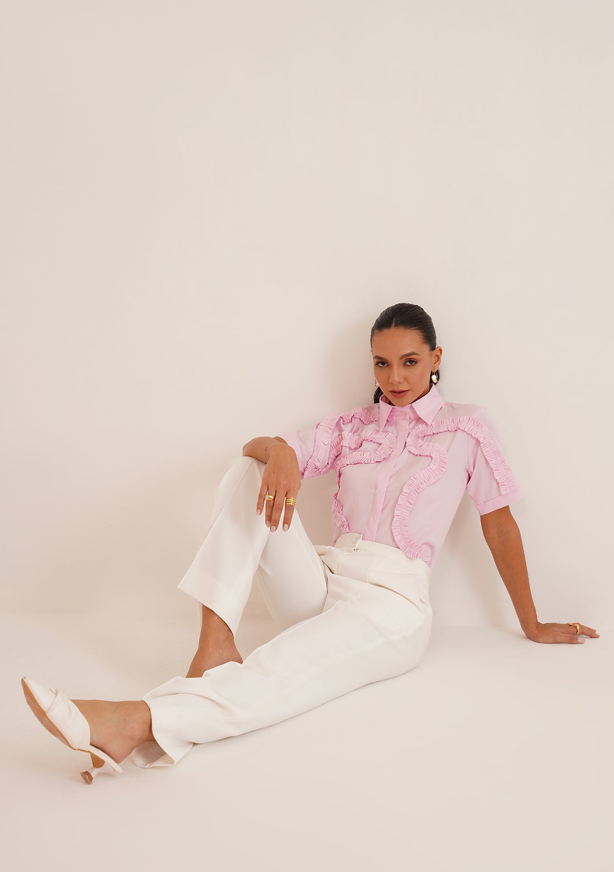 Frill Shirt (Pink)