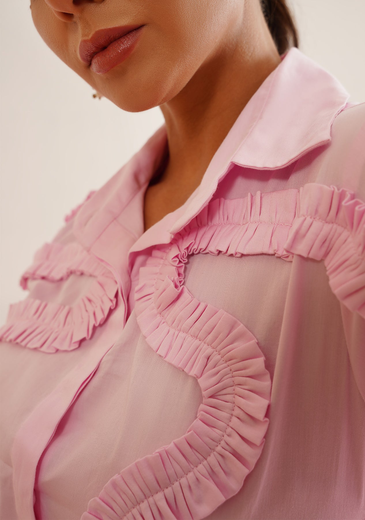 Frill Shirt (Pink)