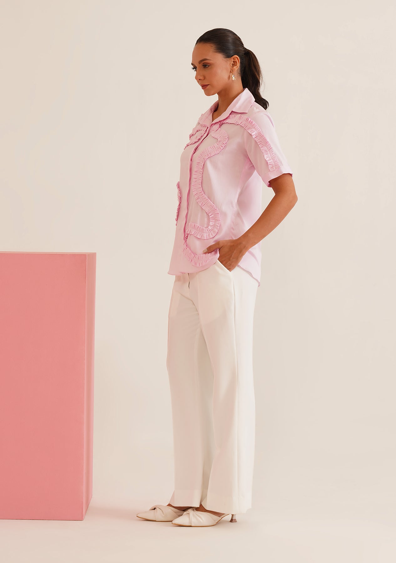 Frill Shirt (Pink)