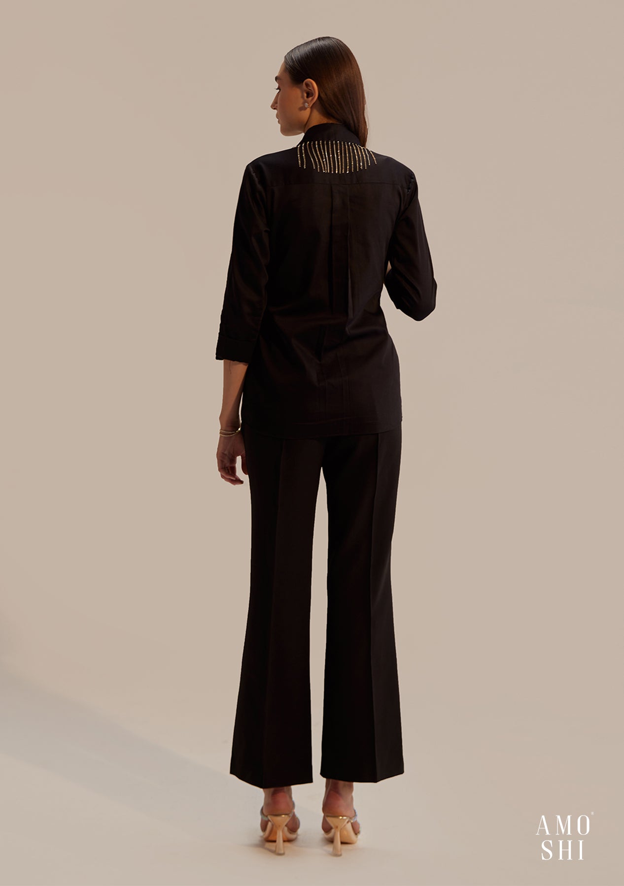 Rhinestone Co-ord Set (Black)