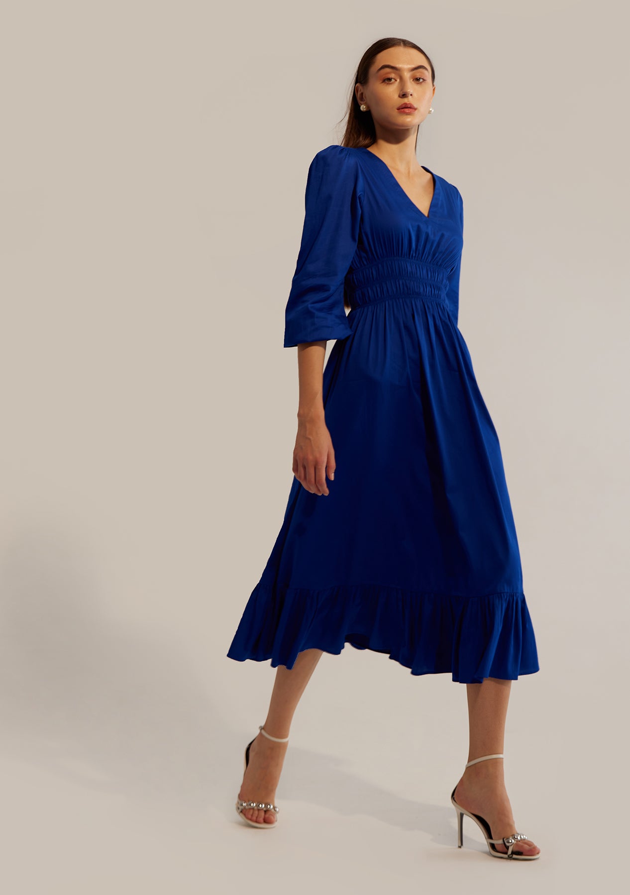 Senorita Midi Dress (Blue)