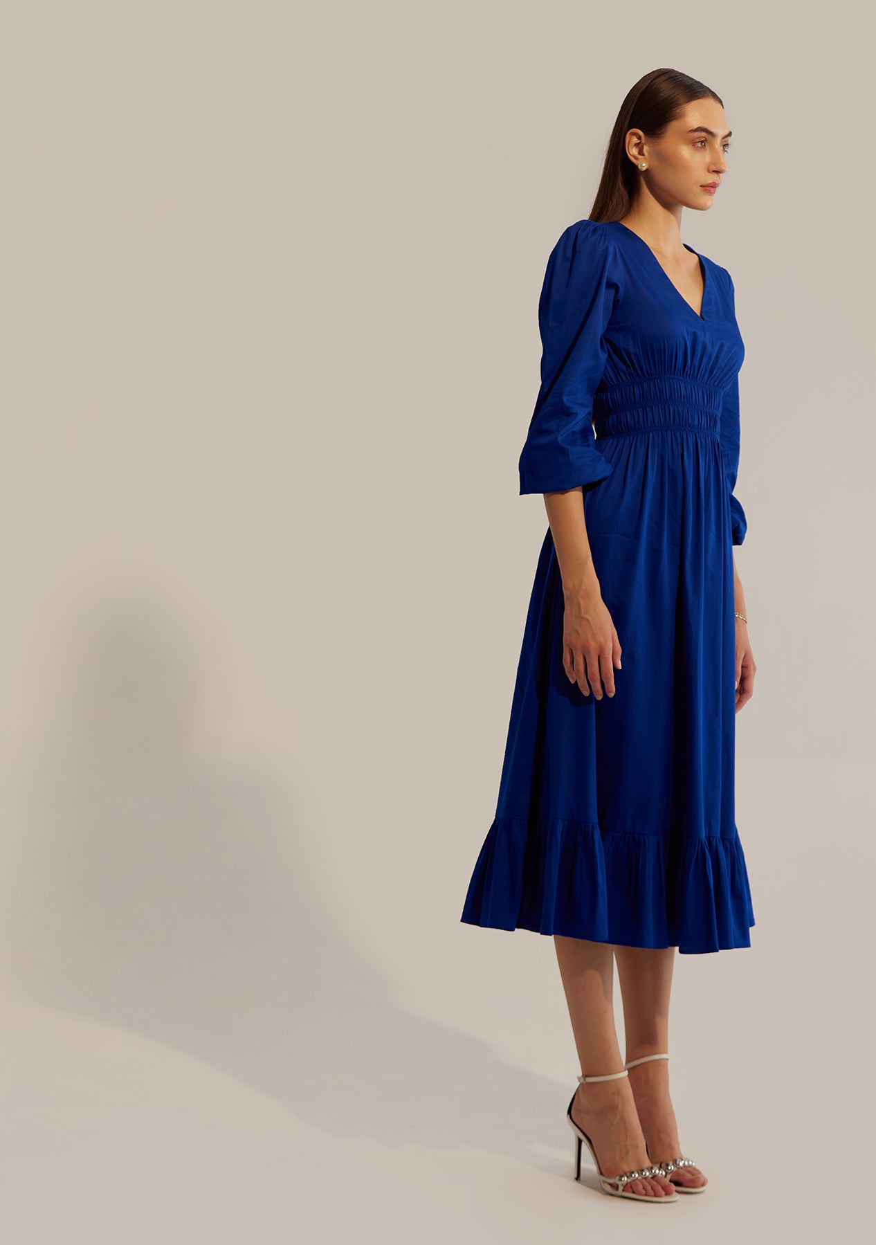 Senorita Midi Dress (Blue)