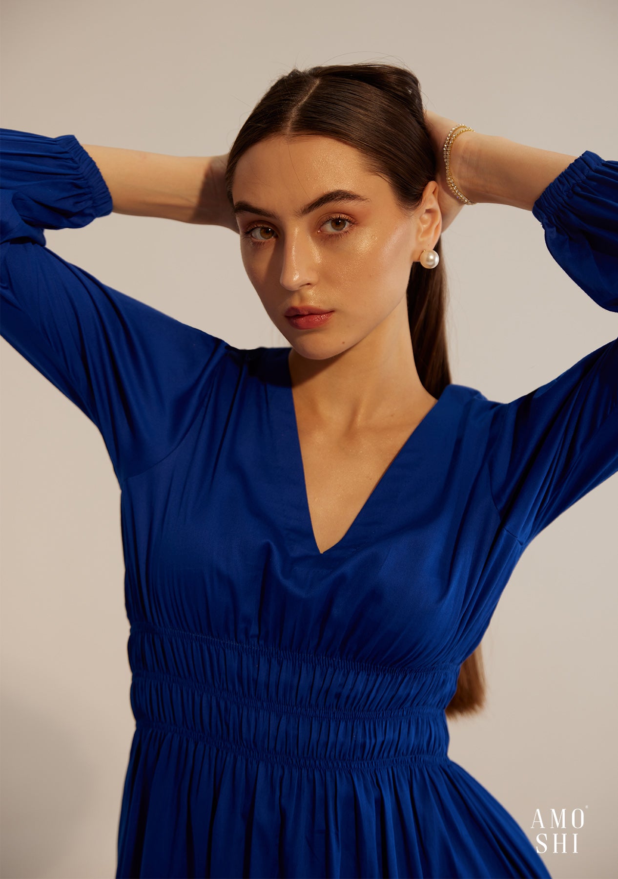 Senorita Midi Dress (Blue)