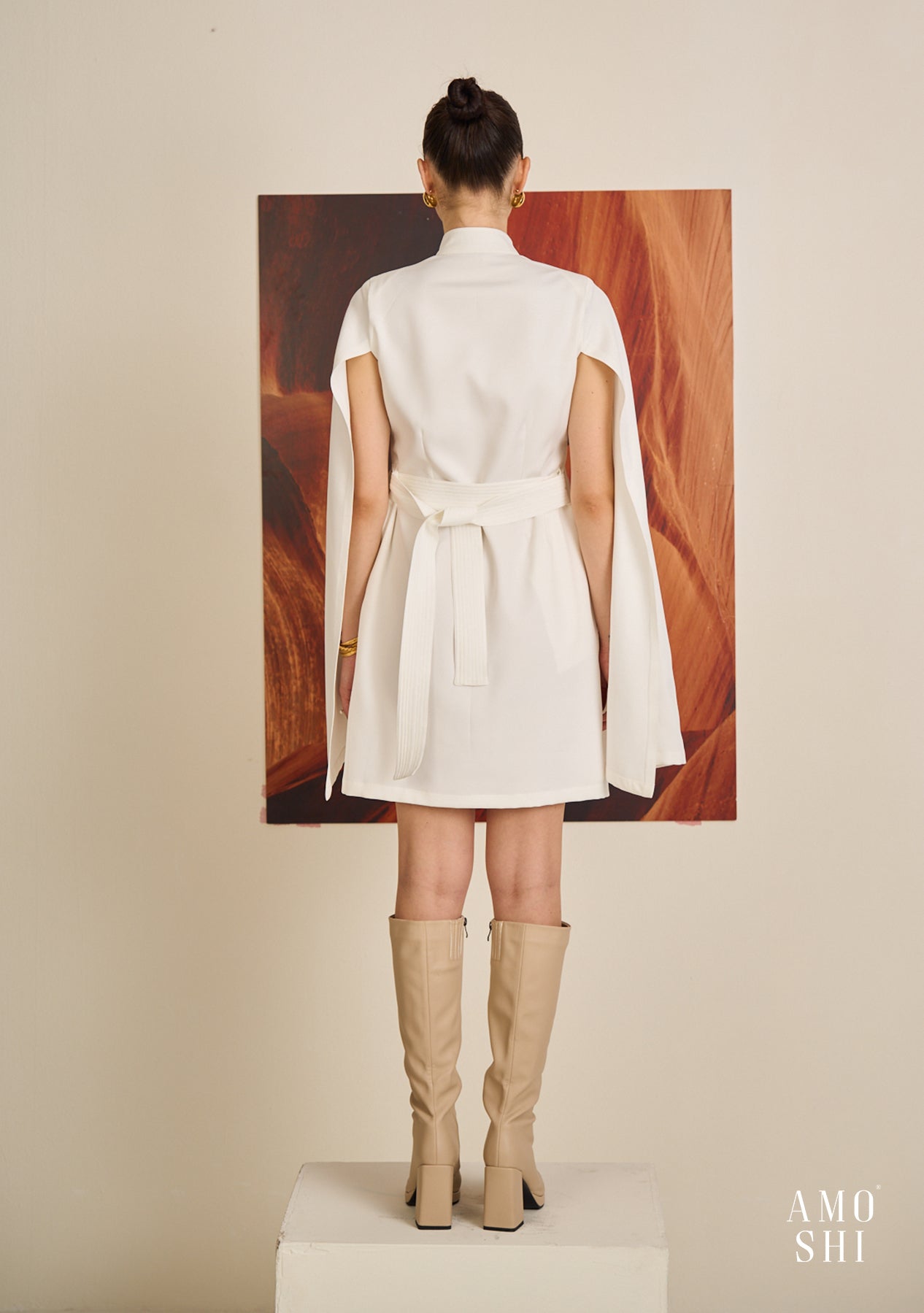 Cape Dress (White)
