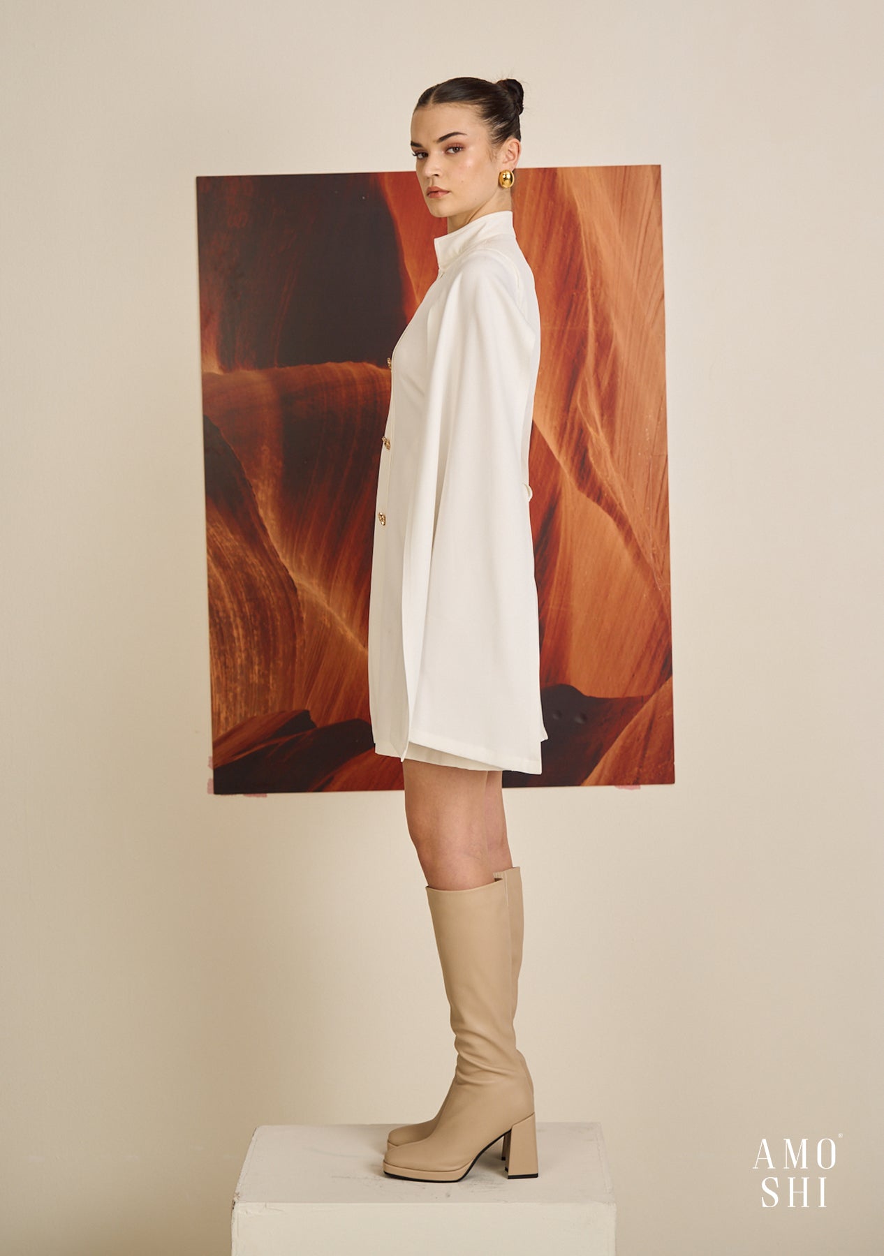 Cape Dress (White)
